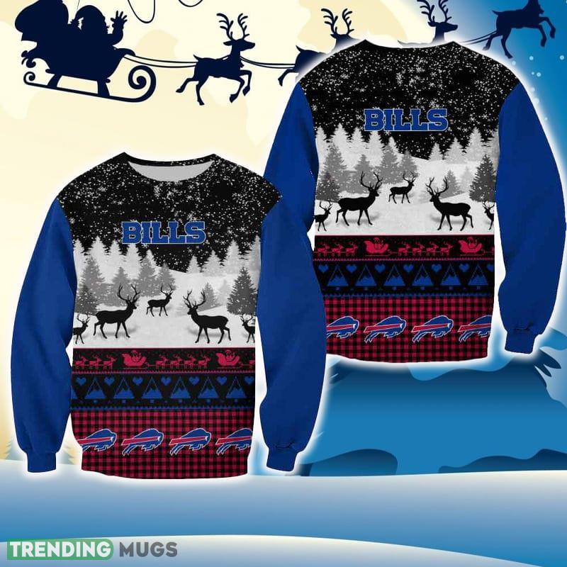 Buffalo Bills Christmas Reindeer Textile All Over Print 3D Sweater For Fans Gift Christmas - Buffalo Bills Christmas Reindeer Textile All Over Print 3D Sweater For Fans Gift Christmas Buffalo Bills Christmas Reindeer Textile All Over Print 3D Sweater For Fans Gift Christmas - Buffalo Bills Christmas Reindeer Textile All Over Print 3D Sweater For Fans Gift Christmas