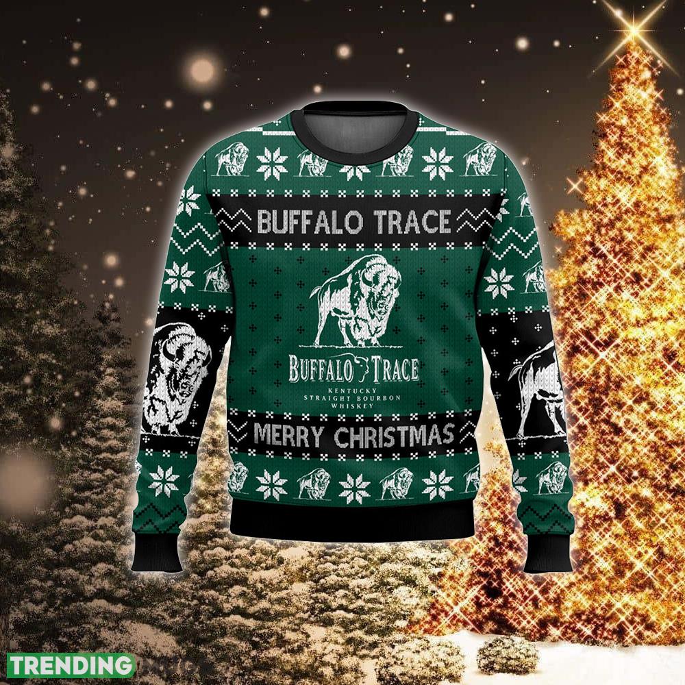 Buffalo Trace Design Christmas Ugly Sweater Gift For Holidays 3D Sweater Buffalo Trace Design Christmas Ugly Sweater Gift For Holidays 3D Sweater