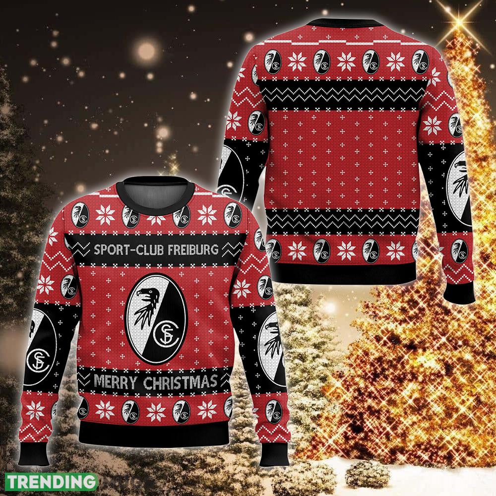 Bundesliga Sport-Club Freiburg Ugly Christmas Sweater For Men And Women - Bundesliga Sport-Club Freiburg Ugly Christmas Sweater For Men And Women Photo 1 Bundesliga Sport-Club Freiburg Ugly Christmas Sweater For Men And Women - Bundesliga Sport-Club Freiburg Ugly Christmas Sweater For Men And Women Photo 1