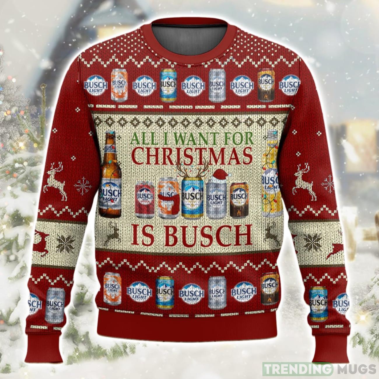 Busch Beer Christmas Christmas Ugly Sweater Special Gift For Xmas Product Photo 1 Busch Beer Christmas Christmas Ugly Sweater Special Gift For Xmas Product Photo 1