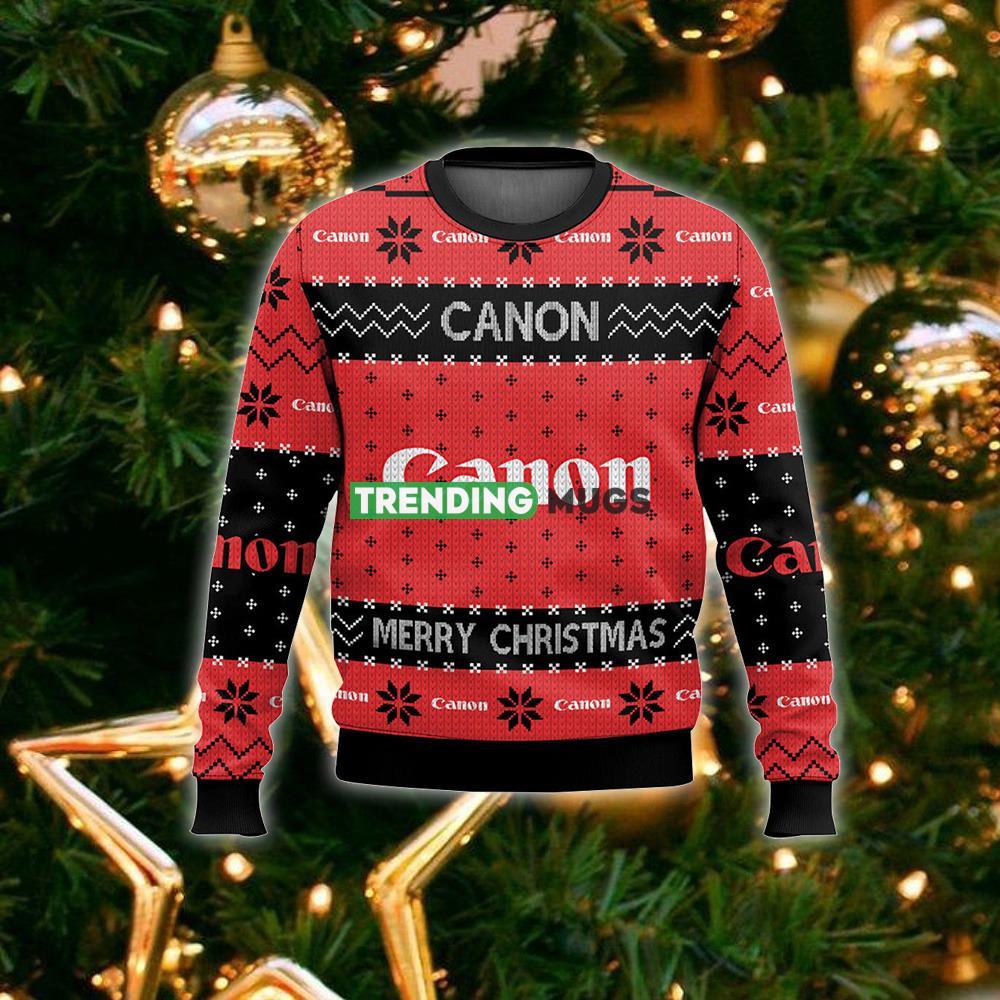 Canon Camera Brands Ugly Christmas Sweater Gift Men And Women 3D Sweater Canon Camera Brands Ugly Christmas Sweater Gift Men And Women 3D Sweater