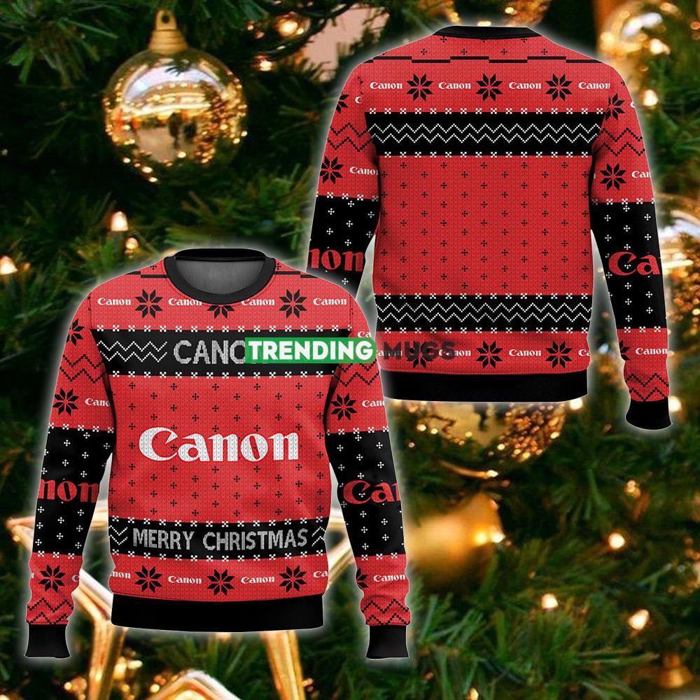 Canon Camera Brands Ugly Christmas Sweater Gift Men And Women - Canon Camera Brands Ugly Christmas Sweater For Men And Women Photo 1 Canon Camera Brands Ugly Christmas Sweater Gift Men And Women - Canon Camera Brands Ugly Christmas Sweater For Men And Women Photo 1
