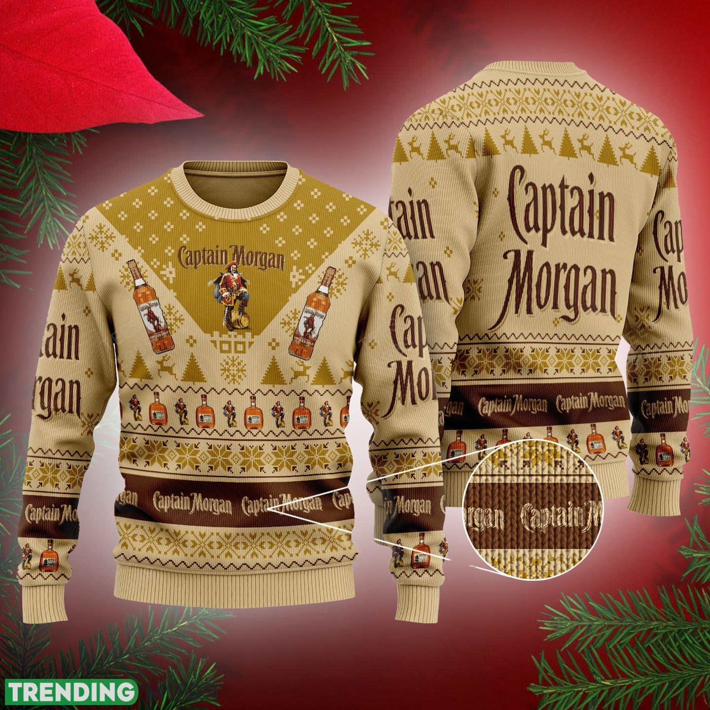 Captain Morgan Whiskey Ugly Christmas 3D Sweater Gift Holidays - Captain Morgan Whiskey Ugly Christmas 3D Sweater Gift Holidays Captain Morgan Whiskey Ugly Christmas 3D Sweater Gift Holidays - Captain Morgan Whiskey Ugly Christmas 3D Sweater Gift Holidays