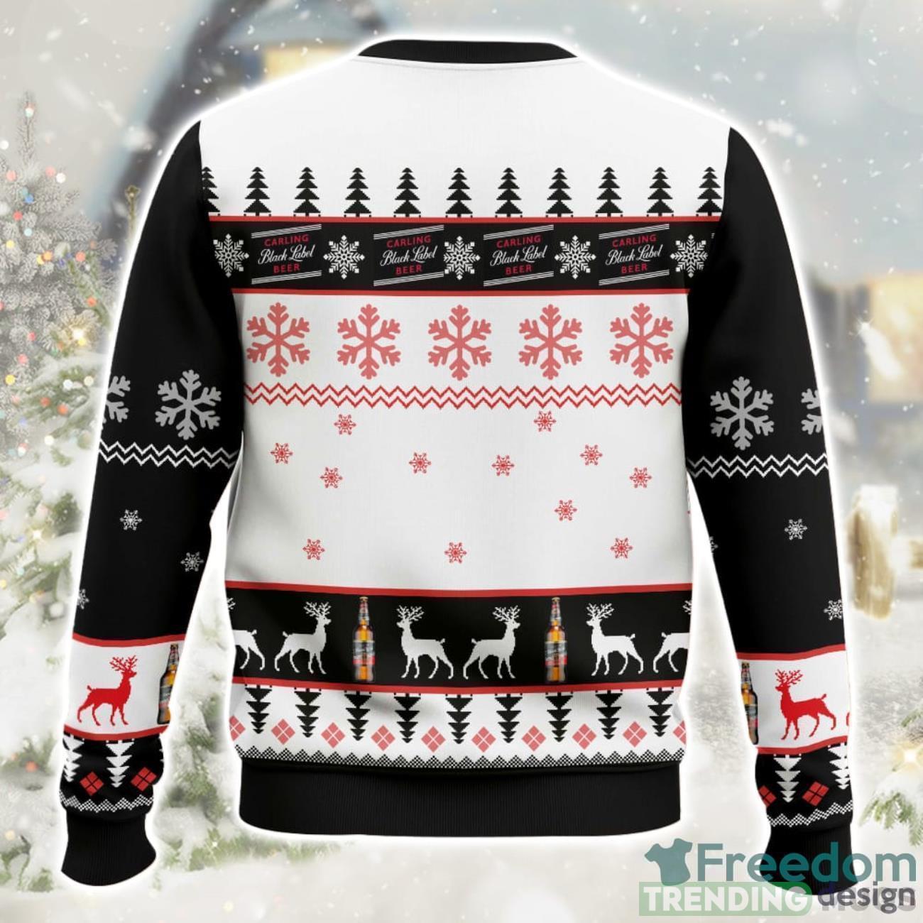 Carling Black Label Beer Christmas Ugly Sweater Special Gift For Xmas 3D Sweater Carling Black Label Beer Christmas Ugly Sweater Special Gift For Xmas 3D Sweater