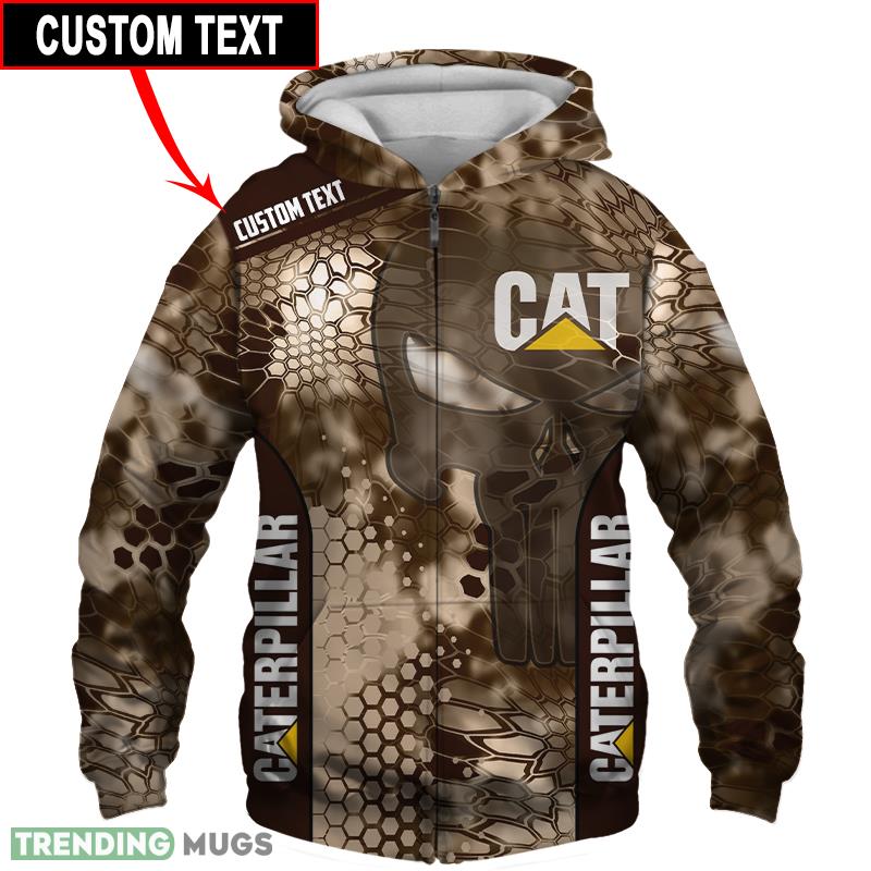 Caterpillar Modern 3D Hoodie, Zip Hoodie, T Shirt All OVer Print Lovers Car For Fans Gift Custom Name - Caterpillar 00011 3D Hoodie_1