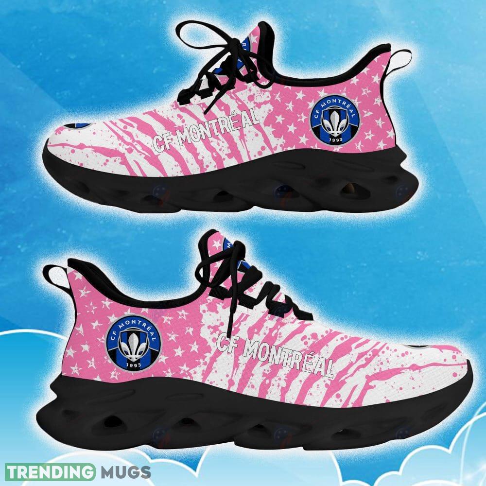 CF Montréal Pink New Chunky Shoes Camo Logo Printed For Men And Women Gift Fans Max Soul Sneakers - CF Montréal Clunky Sneakers Photo 10