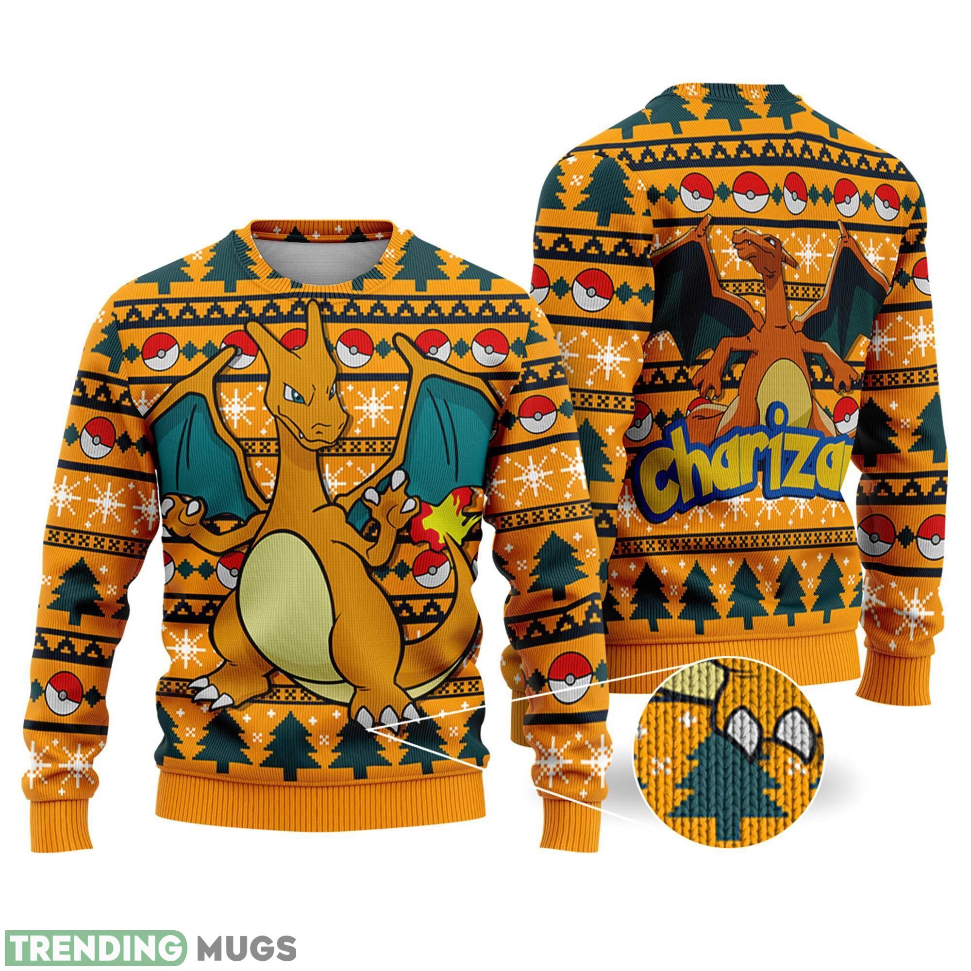 Charizard Ugly Christmas Sweater Charmander Charizard Xmas Pocket Monster Ugly Sweater Orange - Charizard Ugly Christmas Sweater Charmander Charizard Christmas Sweatshirt Anime Xmas Sweatshirt Pocket Monster Ugly Sweater_1 Charizard Ugly Christmas Sweater Charmander Charizard Xmas Pocket Monster Ugly Sweater Orange - Charizard Ugly Christmas Sweater Charmander Charizard Christmas Sweatshirt Anime Xmas Sweatshirt Pocket Monster Ugly Sweater_1