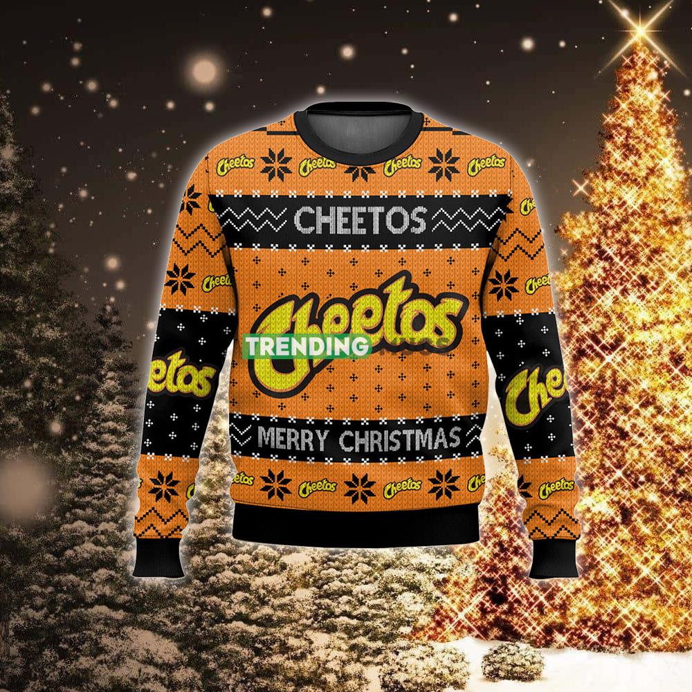 Cheetos Snack Brand New Style 2023 Ugly 3D Sweater Jumper For Christmas 3D Sweater Cheetos Snack Brand New Style 2023 Ugly 3D Sweater Jumper For Christmas 3D Sweater