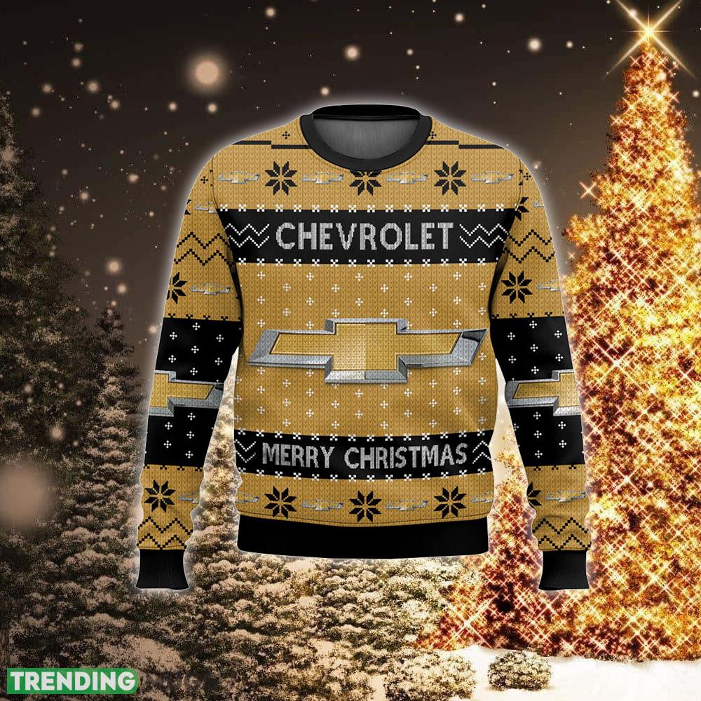 Chevrolet Logo Funny Xmas Ugly Sweater AOP For Fans 3D Sweater Chevrolet Logo Funny Xmas Ugly Sweater AOP For Fans 3D Sweater