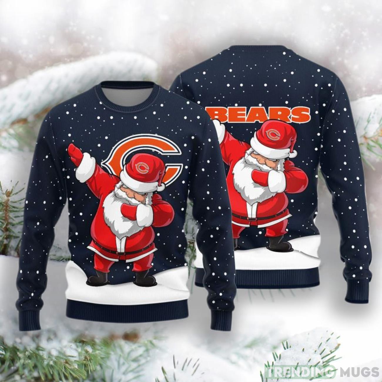 Chicago Bears Dab Santa New Style Knitted Sweater Product Photo 1