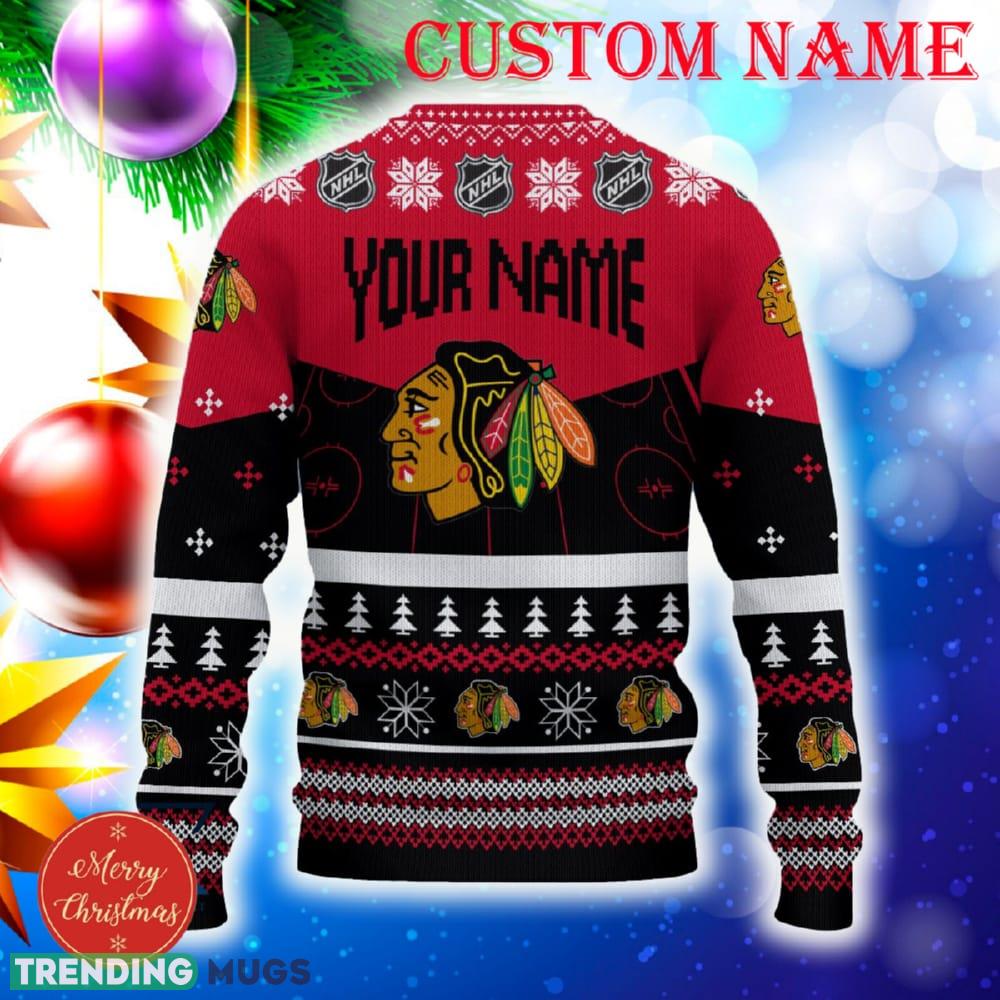 Chicago Blackhawks Custom Name 3D Sweater Funny Gift For Men And Women Fans Christmas 3D Sweater Chicago Blackhawks Custom Name 3D Sweater Funny Gift For Men And Women Fans Christmas 3D Sweater