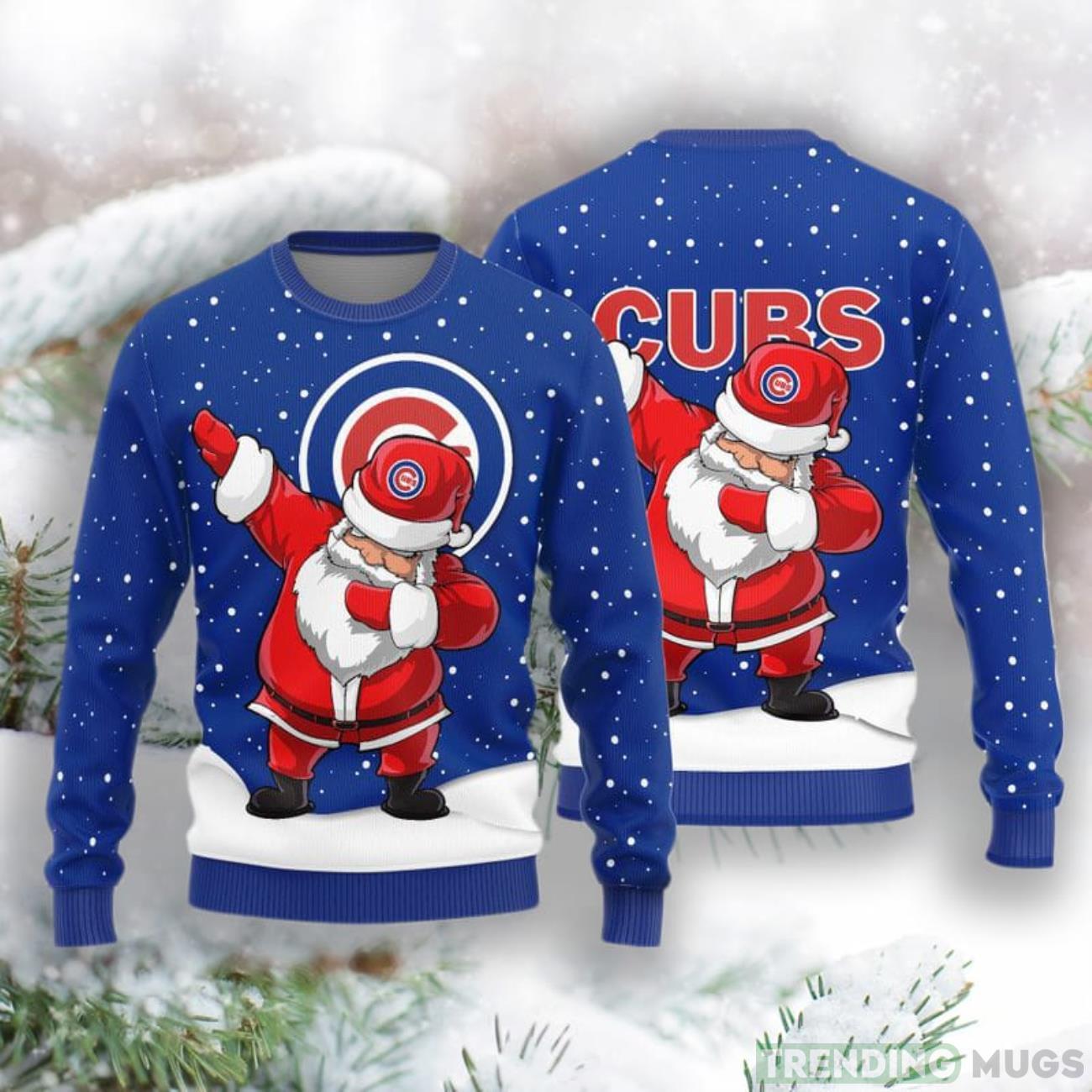 Chicago Cubs Dab Santa New Style Knitted Sweater Product Photo 1 Chicago Cubs Dab Santa New Style Knitted Sweater Product Photo 1