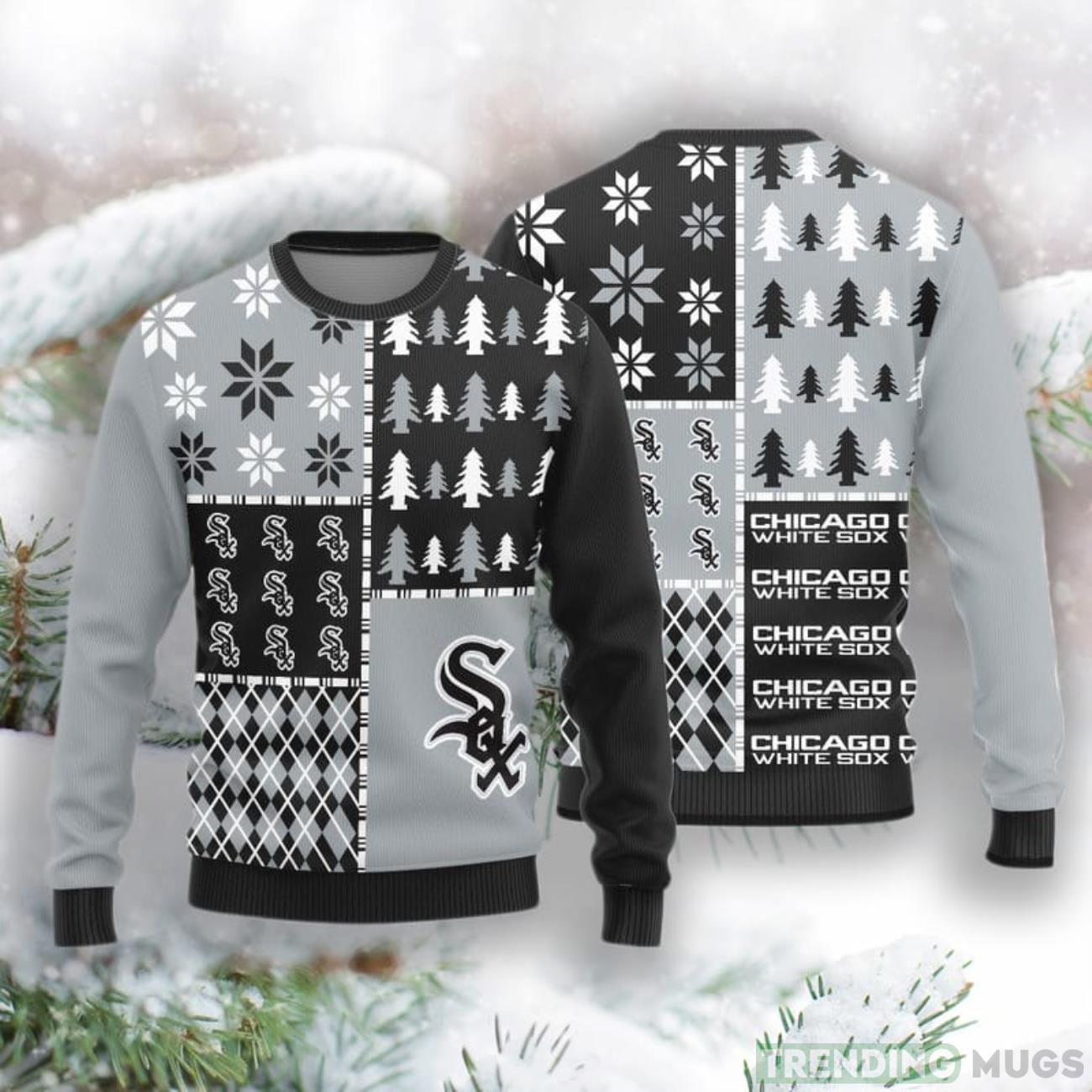 Chicago White Sox Christmas Pine Trees Pattern New Style Knitted Sweater Product Photo 1 Chicago White Sox Christmas Pine Trees Pattern New Style Knitted Sweater Product Photo 1