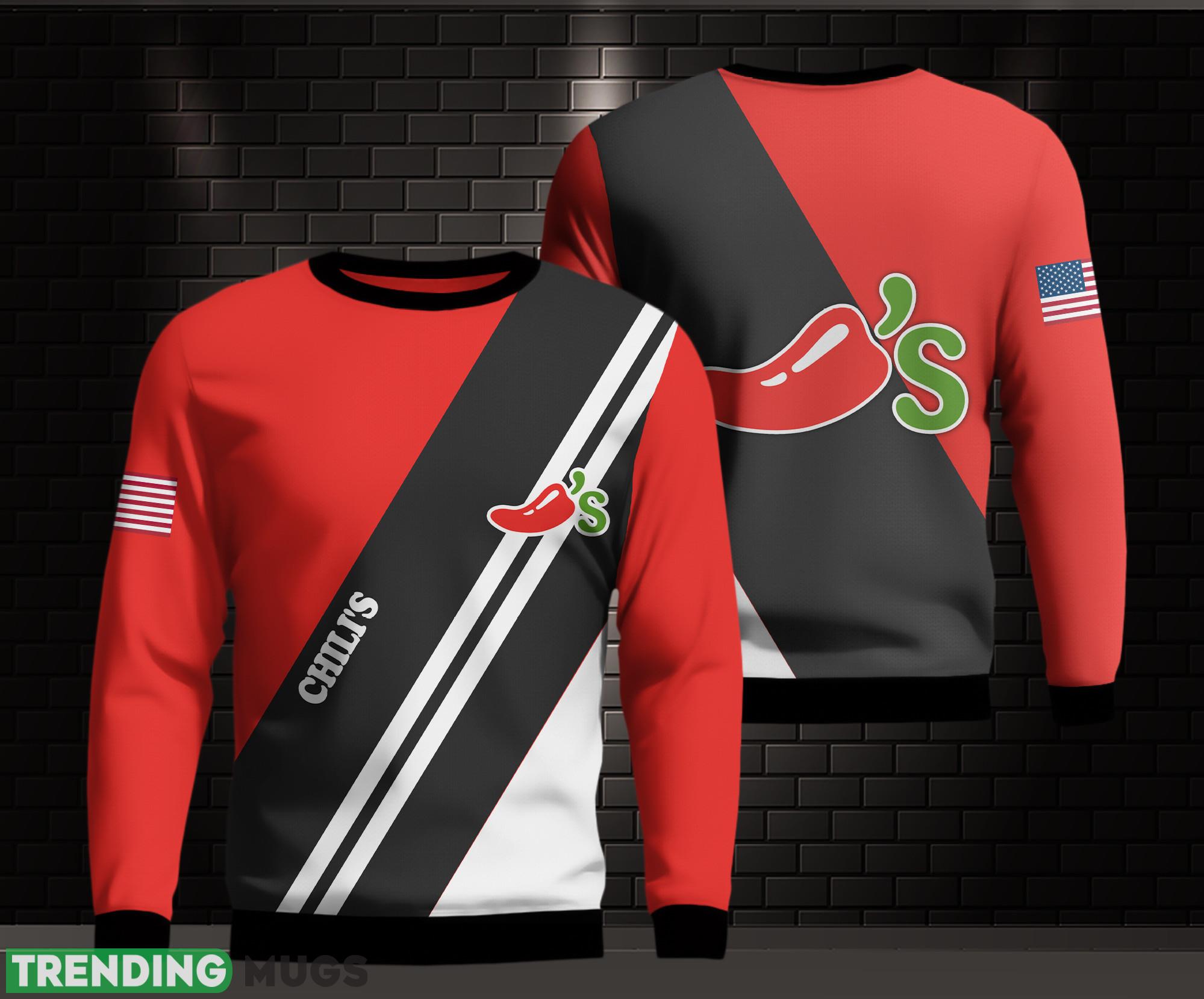 chili's stripes White New Christmas Sweater For Men And Women 3D Sweater chili's stripes White New Christmas Sweater For Men And Women - chili's stripes White New Christmas Sweater For Men And Women