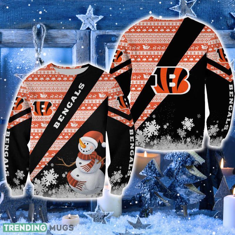 Cincinnati Bengals Xmas Snowman Frosty Sweater New For Men And Women Gift Holidays - Cincinnati Bengals Xmas Snowman Frosty Sweater New For Men And Women Gift Holidays Cincinnati Bengals Xmas Snowman Frosty Sweater New For Men And Women Gift Holidays - Cincinnati Bengals Xmas Snowman Frosty Sweater New For Men And Women Gift Holidays