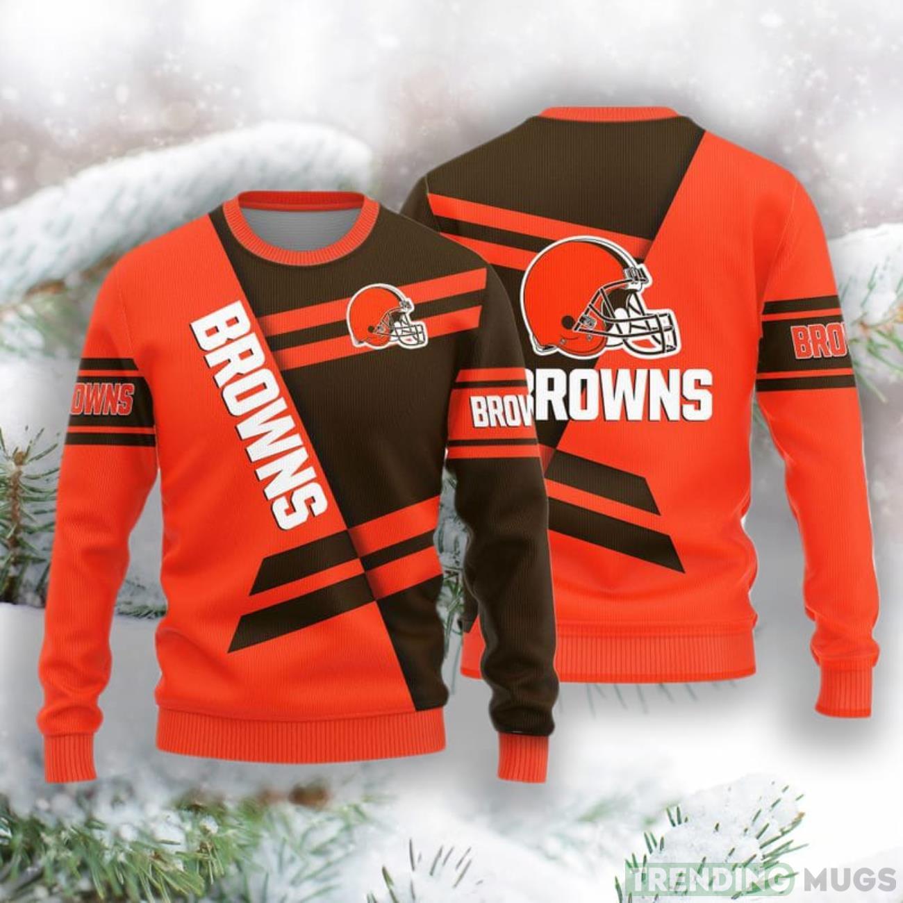 Cleveland Browns Basic Pattern New Style Knitted Sweater Product Photo 1