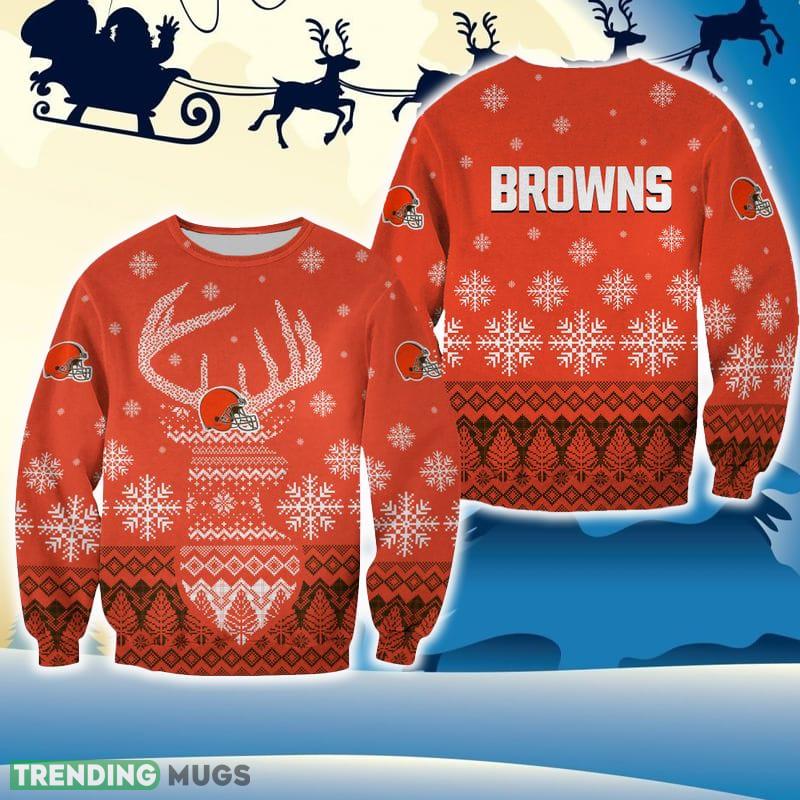 Cleveland Browns Christmas Reindeer Red All Over Print 3D Sweater For Fans Gift Christmas - Cleveland Browns Christmas Reindeer Red All Over Print 3D Sweater For Fans Gift Christmas Cleveland Browns Christmas Reindeer Red All Over Print 3D Sweater For Fans Gift Christmas - Cleveland Browns Christmas Reindeer Red All Over Print 3D Sweater For Fans Gift Christmas