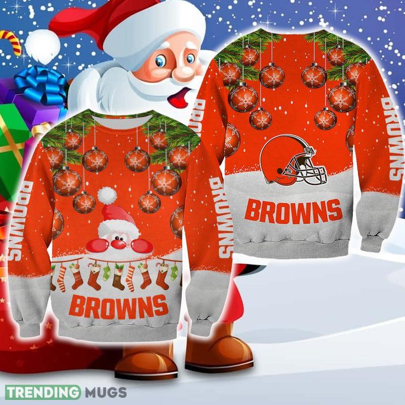 Cleveland Browns Christmas Santa Ugly Sweater For Fans AOP Gift Holidays - Cleveland Browns Christmas Santa Ugly Sweater For Fans AOP Gift Holidays Cleveland Browns Christmas Santa Ugly Sweater For Fans AOP Gift Holidays - Cleveland Browns Christmas Santa Ugly Sweater For Fans AOP Gift Holidays