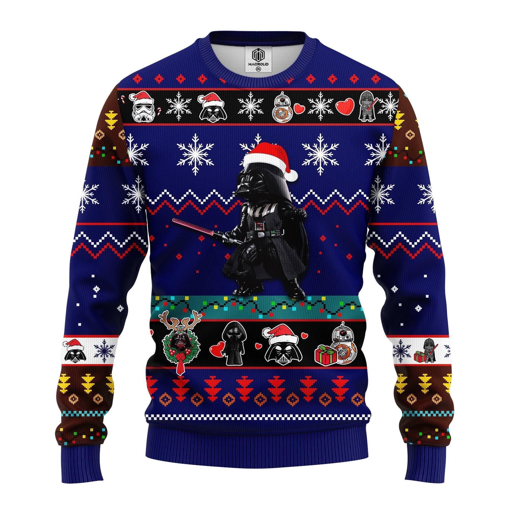 Clone Trooper Darth Vader Ugly Christmas Sweater Anakin Skywalker Stormtrooper Chirstmas Starwars Galaxy Edge Christmas Party - 131123-095623 Clone Trooper Darth Vader Ugly Christmas Sweater Anakin Skywalker Stormtrooper Chirstmas Starwars Galaxy Edge Christmas Party - 131123-095623