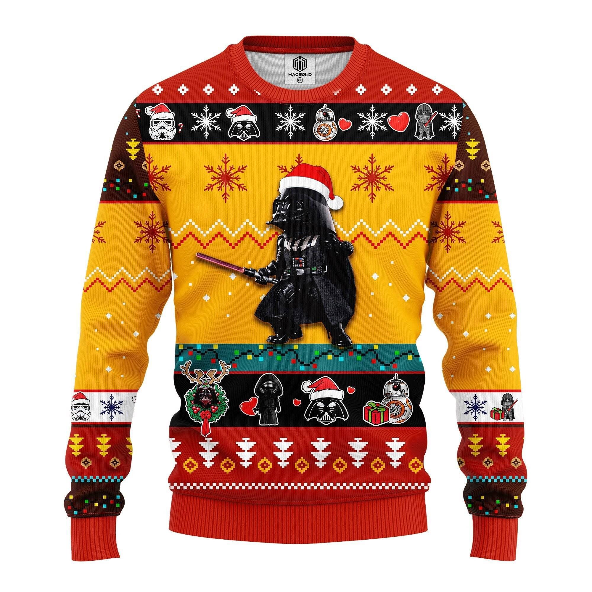 Clone Trooper Darth Vader Ugly Christmas Sweater Anakin Skywalker Stormtrooper Chirstmas Starwars Galaxy Edge - 131123-095520 Clone Trooper Darth Vader Ugly Christmas Sweater Anakin Skywalker Stormtrooper Chirstmas Starwars Galaxy Edge - 131123-095520