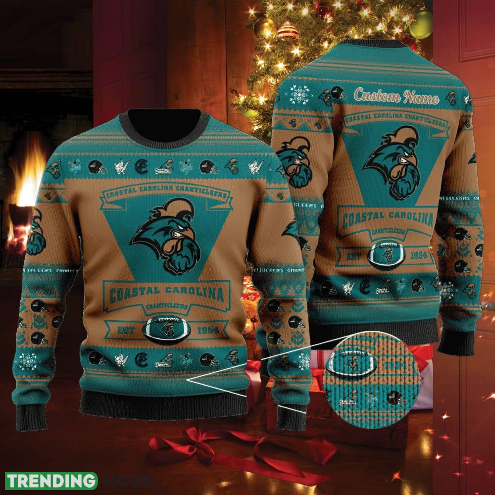 Coastal Carolina ChanticleSan Francisco 49ers Football Team Logo Knitted Christmas Sweater Snowflake Custom Name - Coastal Carolina ChanticleSan Francisco 49ers Football Team Logo Knitted Christmas Sweater Snowflake Custom Name Coastal Carolina ChanticleSan Francisco 49ers Football Team Logo Knitted Christmas Sweater Snowflake Custom Name - Coastal Carolina ChanticleSan Francisco 49ers Football Team Logo Knitted Christmas Sweater Snowflake Custom Name