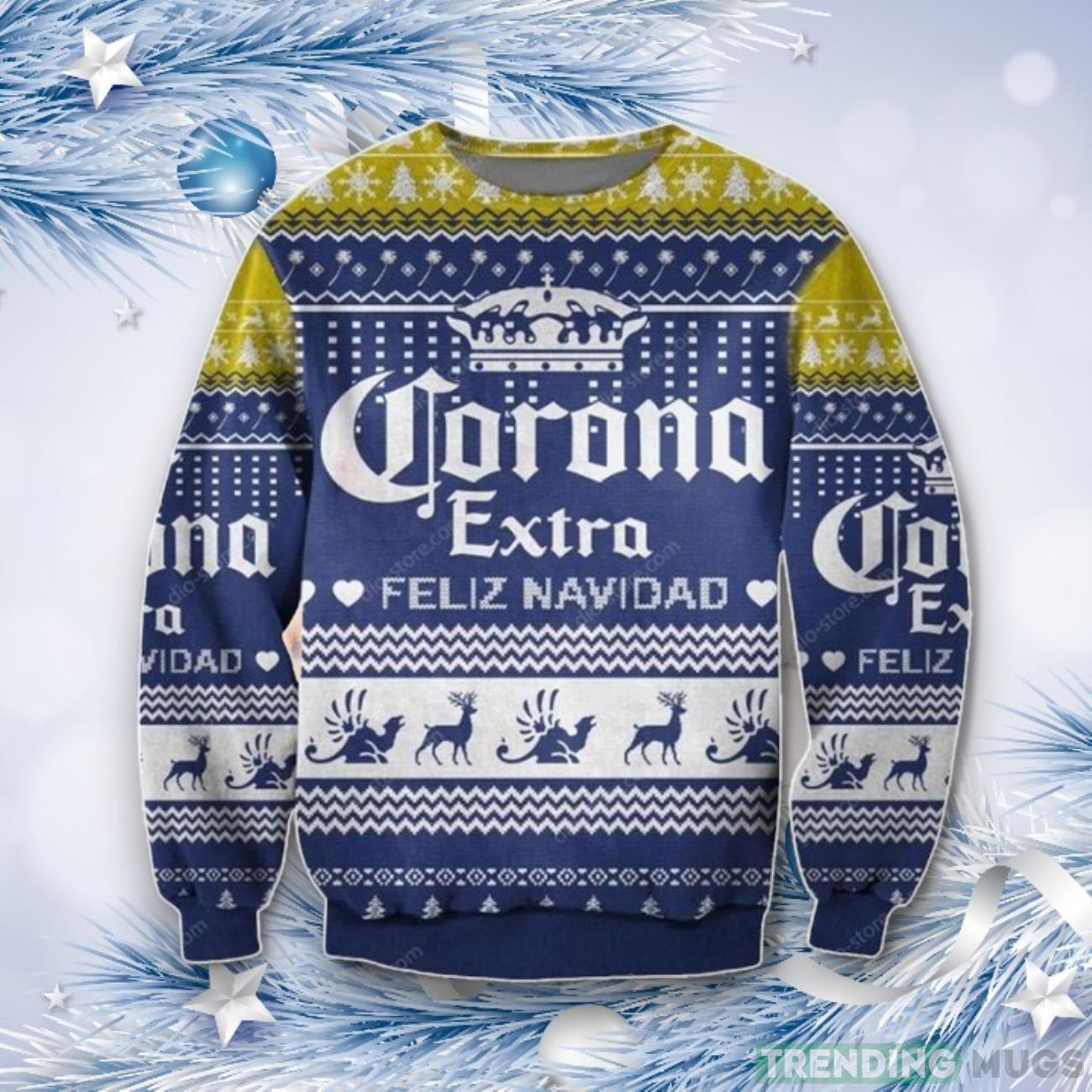Corona Extra Ugly Christmas Sweater For Men Women Product Photo 1 Corona Extra Ugly Christmas Sweater For Men Women Product Photo 1