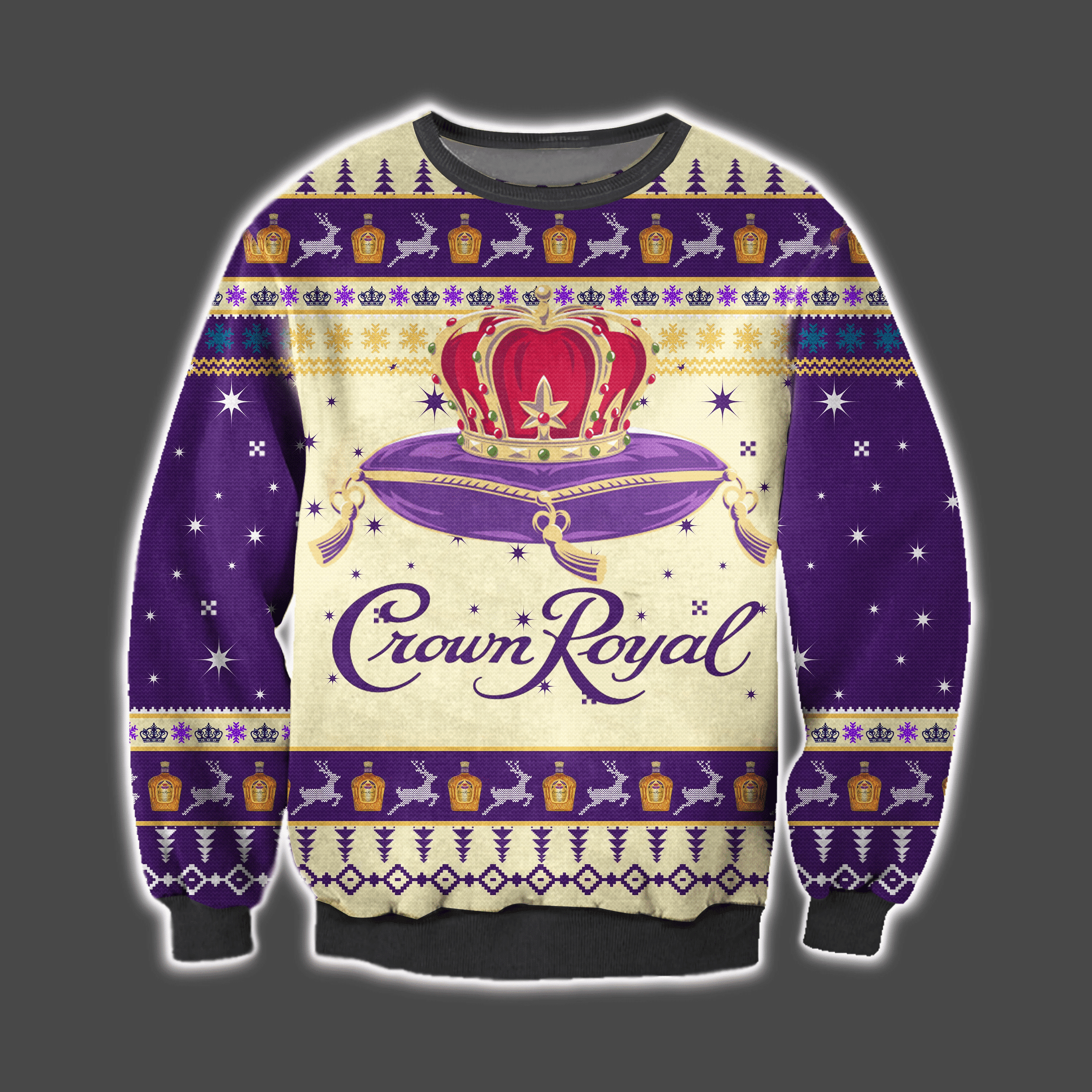 Crown Royal Knitting Pattern 3D Print Ugly Christmas Sweater Perfect Holiday Gift - Crown Royal Knitting Pattern 3D Print Ugly Christmas Sweater Perfect Holiday Gift_1 Crown Royal Knitting Pattern 3D Print Ugly Christmas Sweater Perfect Holiday Gift - Crown Royal Knitting Pattern 3D Print Ugly Christmas Sweater Perfect Holiday Gift_1