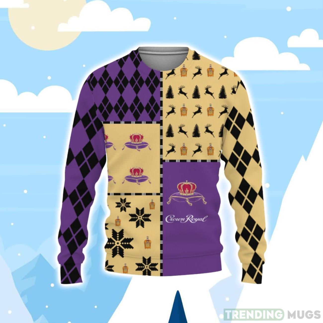 Crown Royal Whiskey Merry Christmas Whiskey And Beers Christmas Sweater Product Photo 1 Crown Royal Whiskey Merry Christmas Whiskey And Beers Christmas Sweater Product Photo 1