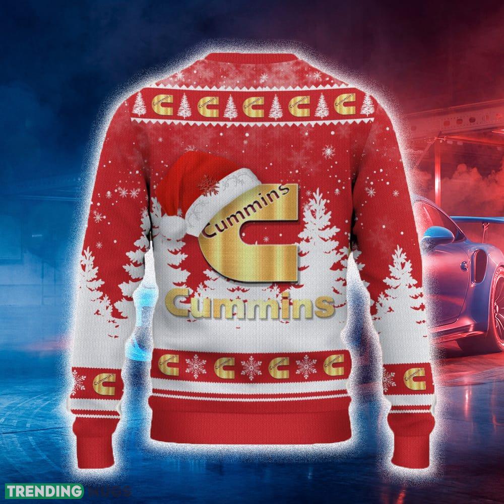 Cummins Ugly Christmas Sweater Tree Santa Hat Car For Fans Gift Familys Holidays 3D Sweater Cummins Ugly Christmas Sweater Tree Santa Hat Car For Fans Gift Familys Holidays 3D Sweater