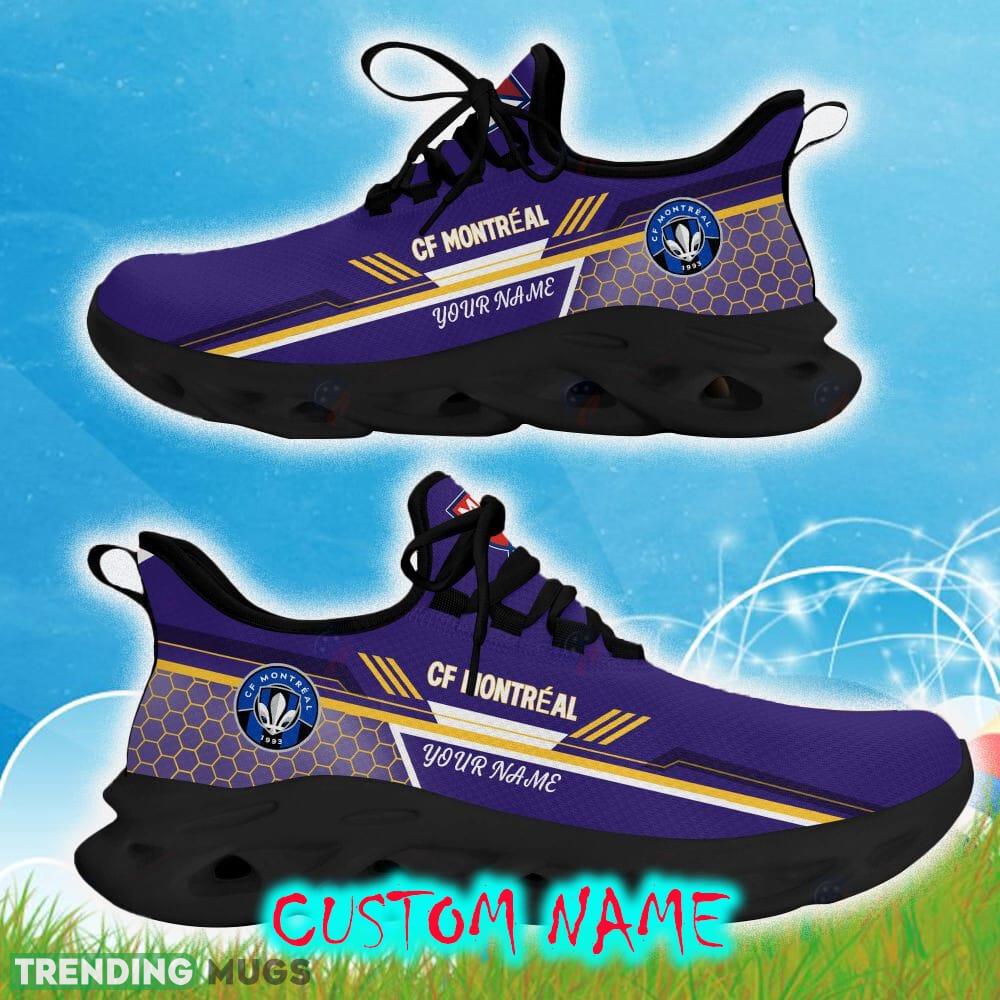 Custom Name CF Montréal Purple Color Best Running Shoes For Fans Gift Men And Women Clunky Sneakers Max Soul Custom Name CF Montréal Purple Color Best Running Shoes For Fans Gift Men And Women Clunky Sneakers Max Soul