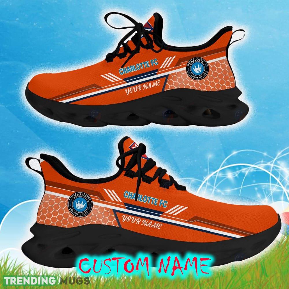 Custom Name Charlotte FC Orange Color Best Running Shoes For Fans Gift Men And Women Clunky Sneakers Max Soul Custom Name Charlotte FC Orange Color Best Running Shoes For Fans Gift Men And Women Clunky Sneakers Max Soul