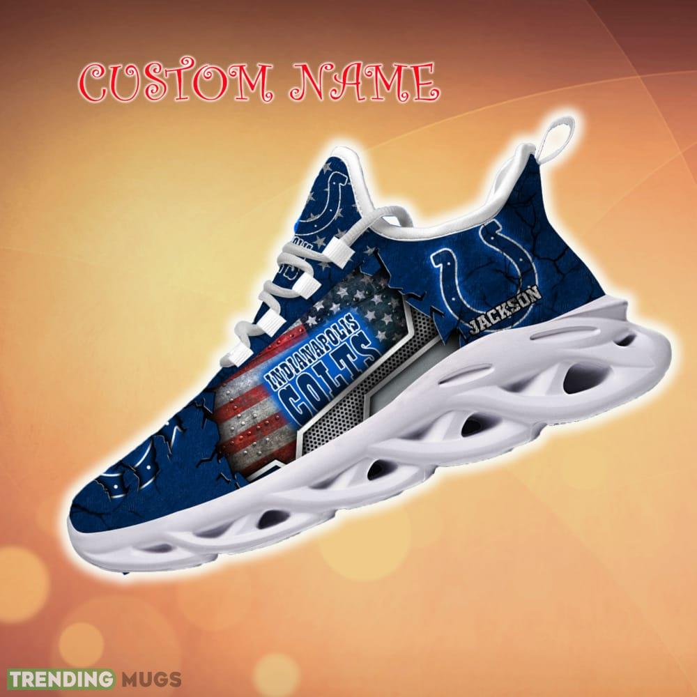 Custom Name Indianapolis Colts Sport Team Chunky Sneakers For Fans Gift New Max Soul Shoes Max Soul Custom Name Indianapolis Colts Sport Team Chunky Sneakers For Fans Gift New Max Soul Shoes Max Soul