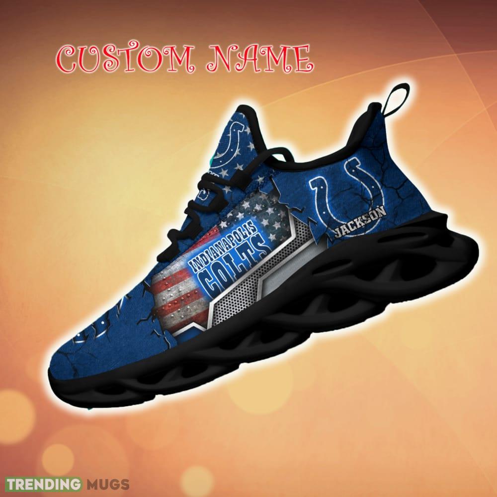 Custom Name Indianapolis Colts Sport Team Chunky Sneakers For Fans Gift New Max Soul Shoes Max Soul Custom Name Indianapolis Colts Sport Team Chunky Sneakers For Fans Gift New Max Soul Shoes Max Soul