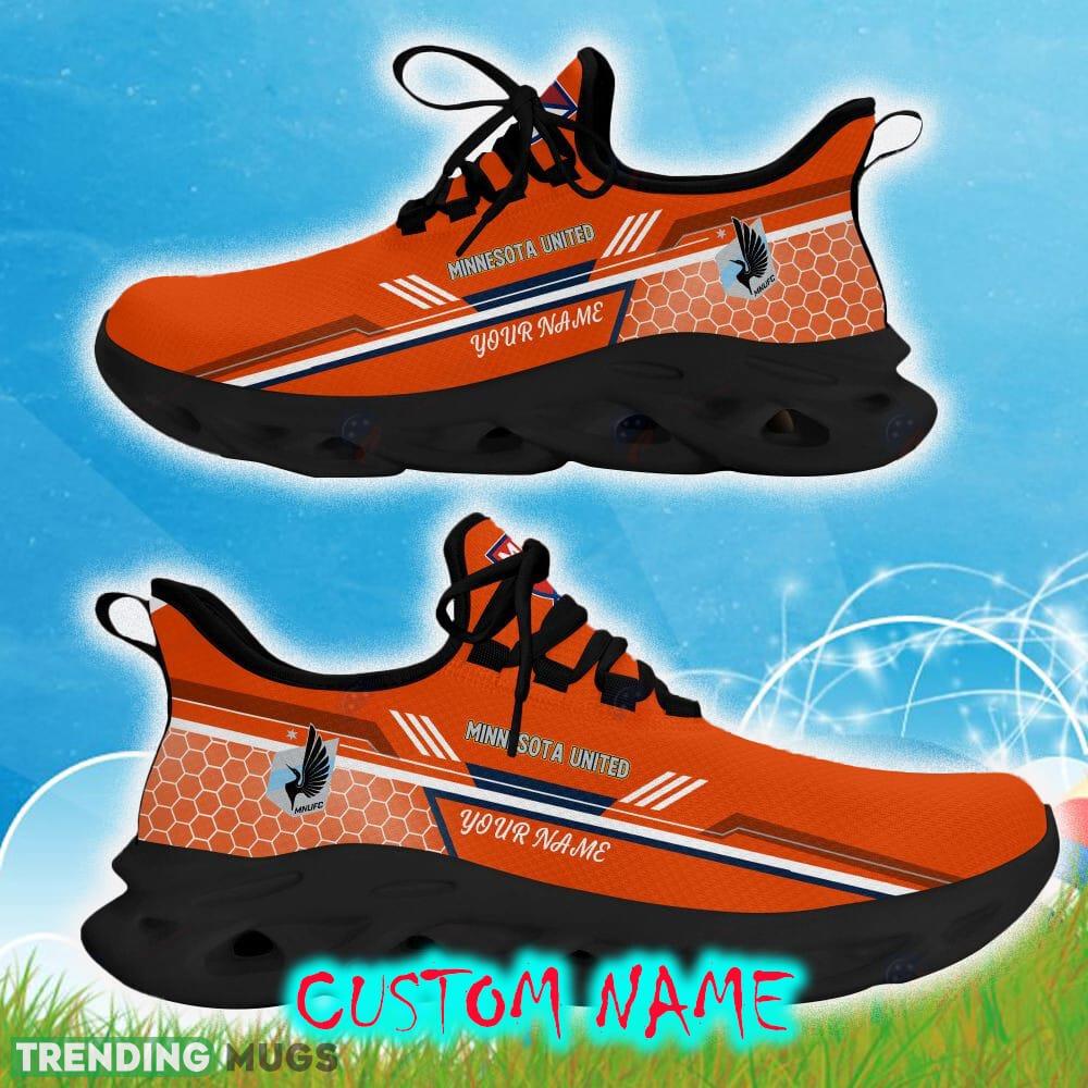Custom Name Minnesota United Orange Color Best Running Shoes For Fans Gift Men And Women Clunky Sneakers Max Soul Custom Name Minnesota United Orange Color Best Running Shoes For Fans Gift Men And Women Clunky Sneakers Max Soul