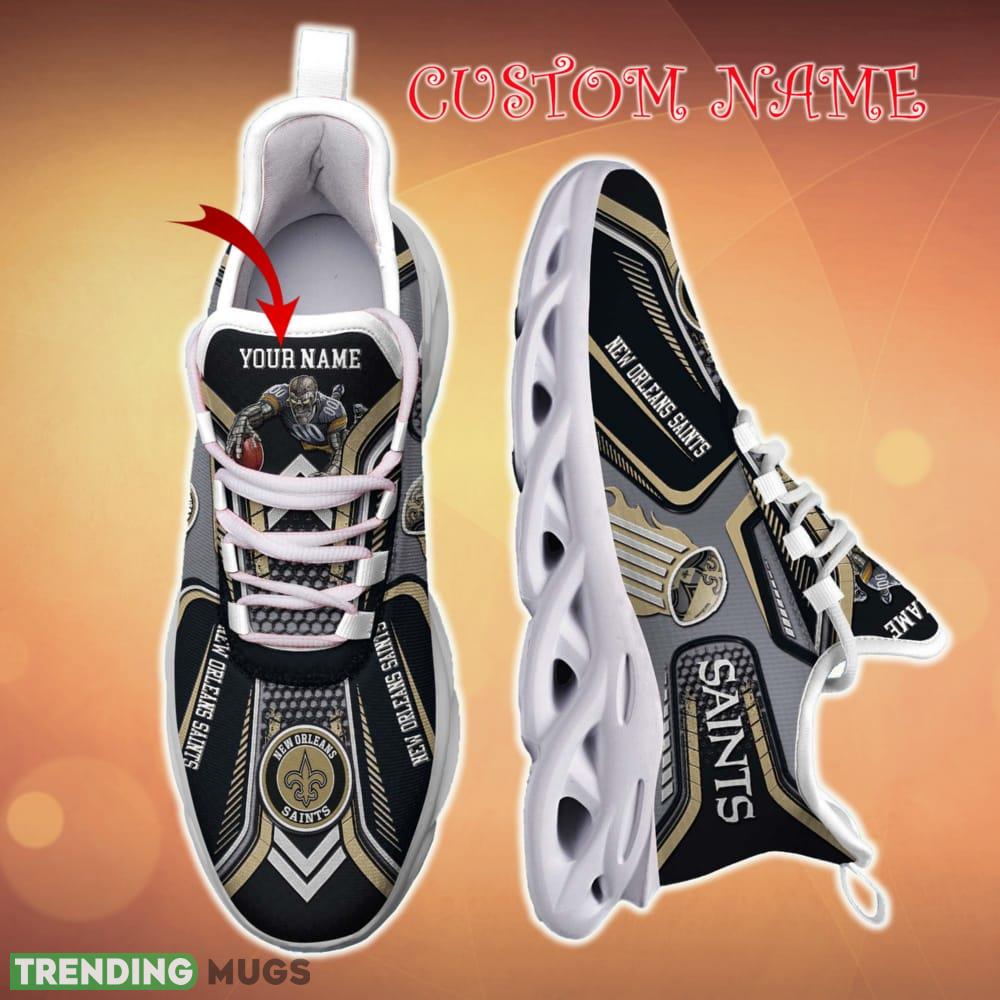 Custom Name New Orleans Saints White C Sneakers Team Chunky Sneakers For Fans Gift New Max Soul Shoes Max Soul Custom Name New Orleans Saints White C Sneakers Team Chunky Sneakers For Fans Gift New Max Soul Shoes Max Soul