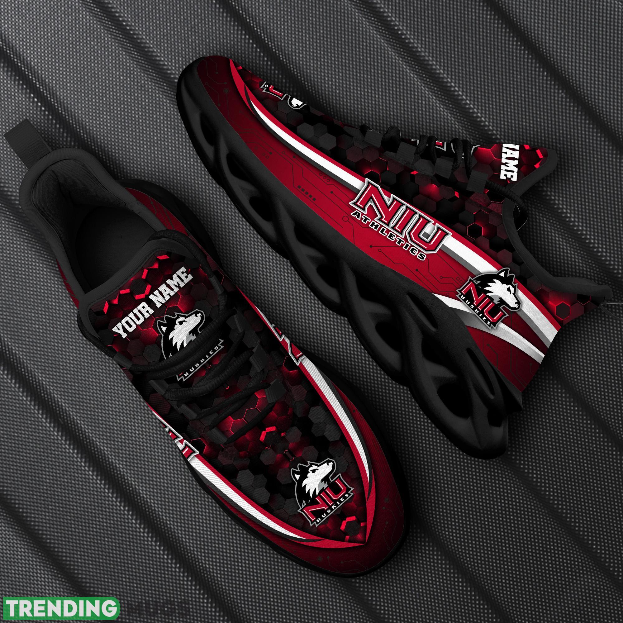 Custom Name Northern Illinois Huskies Black Team Chunky Sneakers For Fans Gift New Max Soul Shoes - Northern Illinois Huskies Black Max Soul Shoes Custom Your Name Sport Sneakers_1 Custom Name Northern Illinois Huskies Black Team Chunky Sneakers For Fans Gift New Max Soul Shoes - Northern Illinois Huskies Black Max Soul Shoes Custom Your Name Sport Sneakers_1