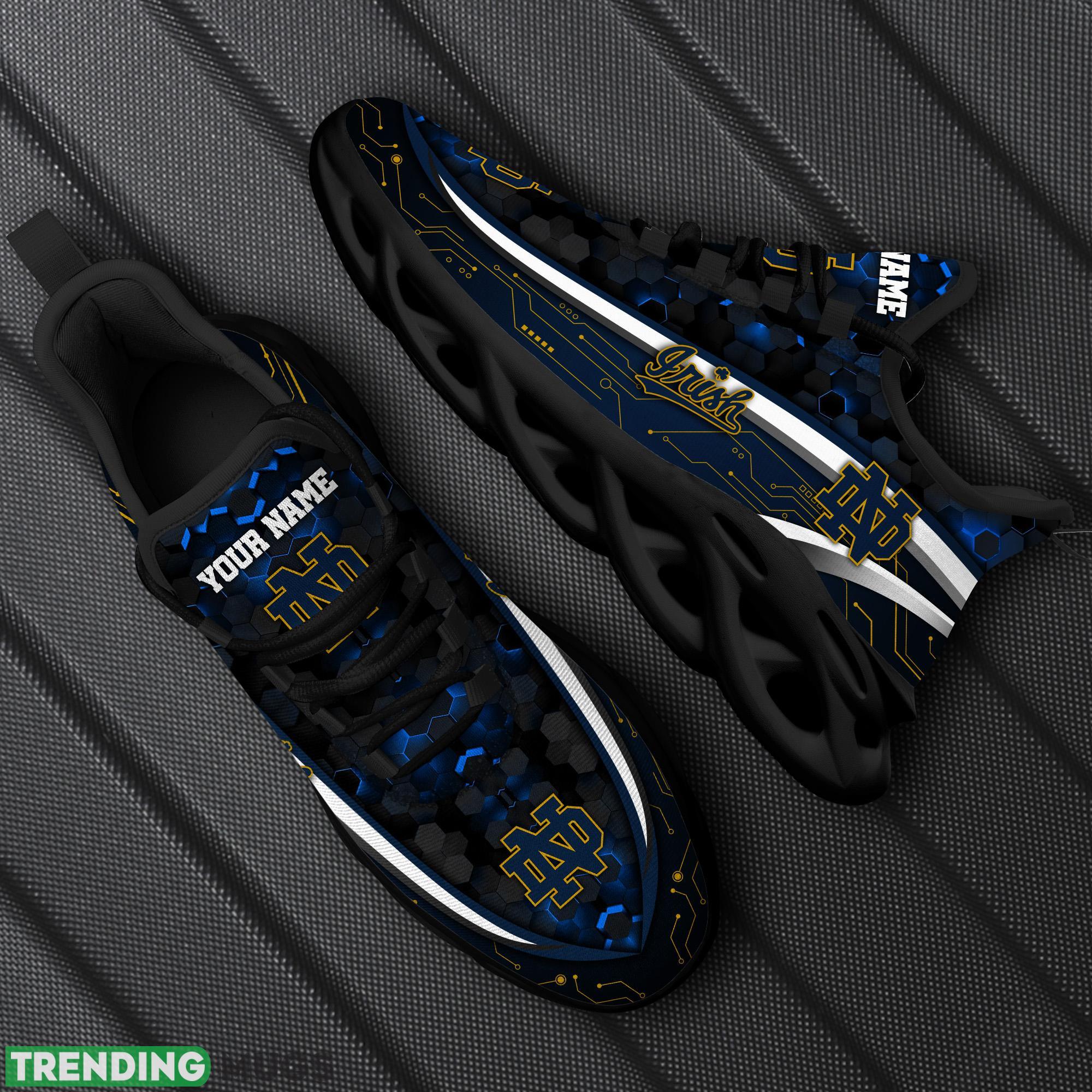 Custom Name Notre Dame Fighting Irish Black Team Chunky Sneakers For Fans Gift New Max Soul Shoes - Notre Dame Fighting Irish Black Max Soul Shoes Custom Your Name Sport Sneakers_1 Custom Name Notre Dame Fighting Irish Black Team Chunky Sneakers For Fans Gift New Max Soul Shoes - Notre Dame Fighting Irish Black Max Soul Shoes Custom Your Name Sport Sneakers_1
