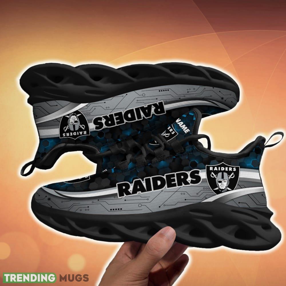 Custom Name Oakland Raiders Football Team Team Chunky Sneakers For Fans Gift New Max Soul Shoes Max Soul Custom Name Oakland Raiders Football Team Team Chunky Sneakers For Fans Gift New Max Soul Shoes Max Soul