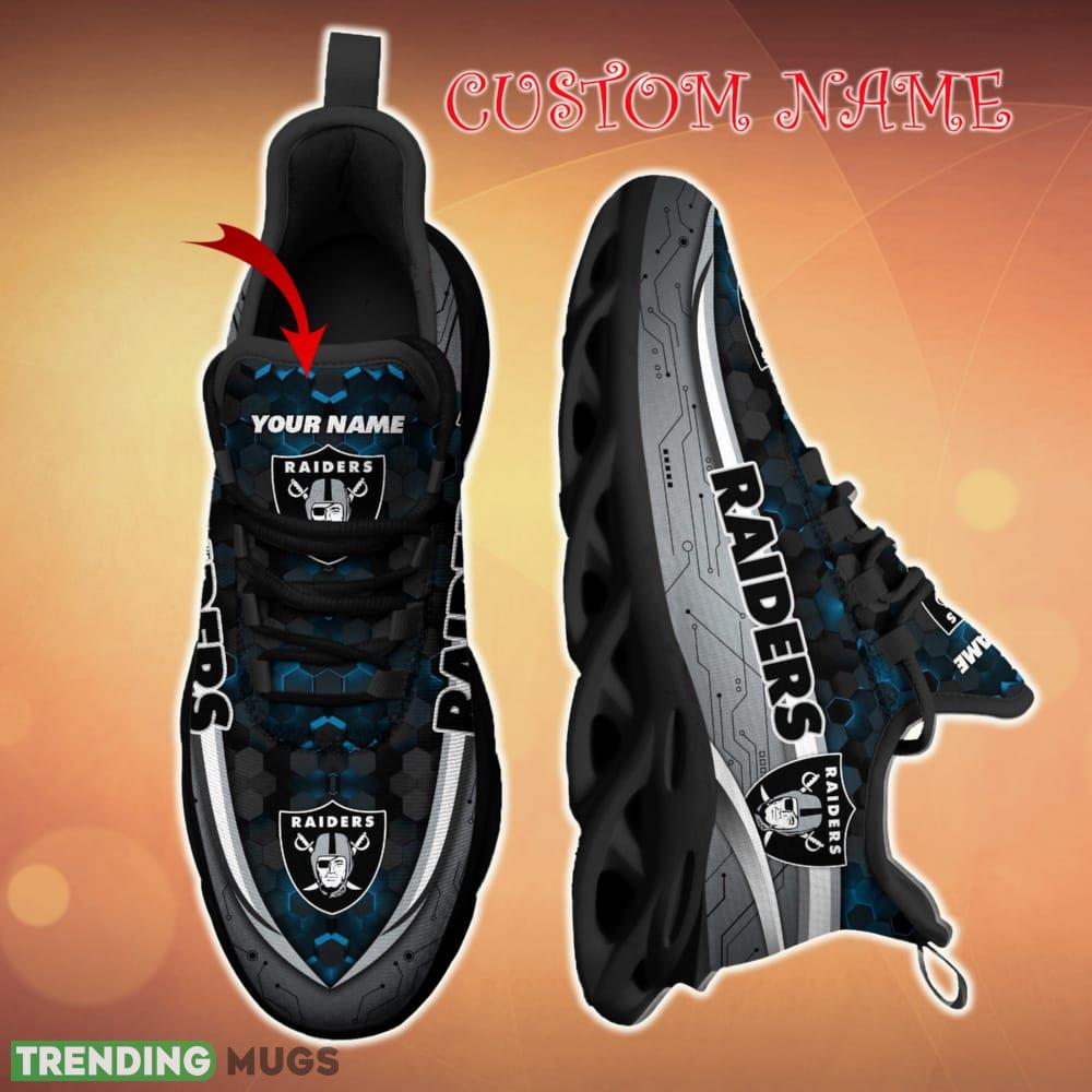 Custom Name Oakland Raiders Football Team Team Chunky Sneakers For Fans Gift New Max Soul Shoes Max Soul Custom Name Oakland Raiders Football Team Team Chunky Sneakers For Fans Gift New Max Soul Shoes Max Soul