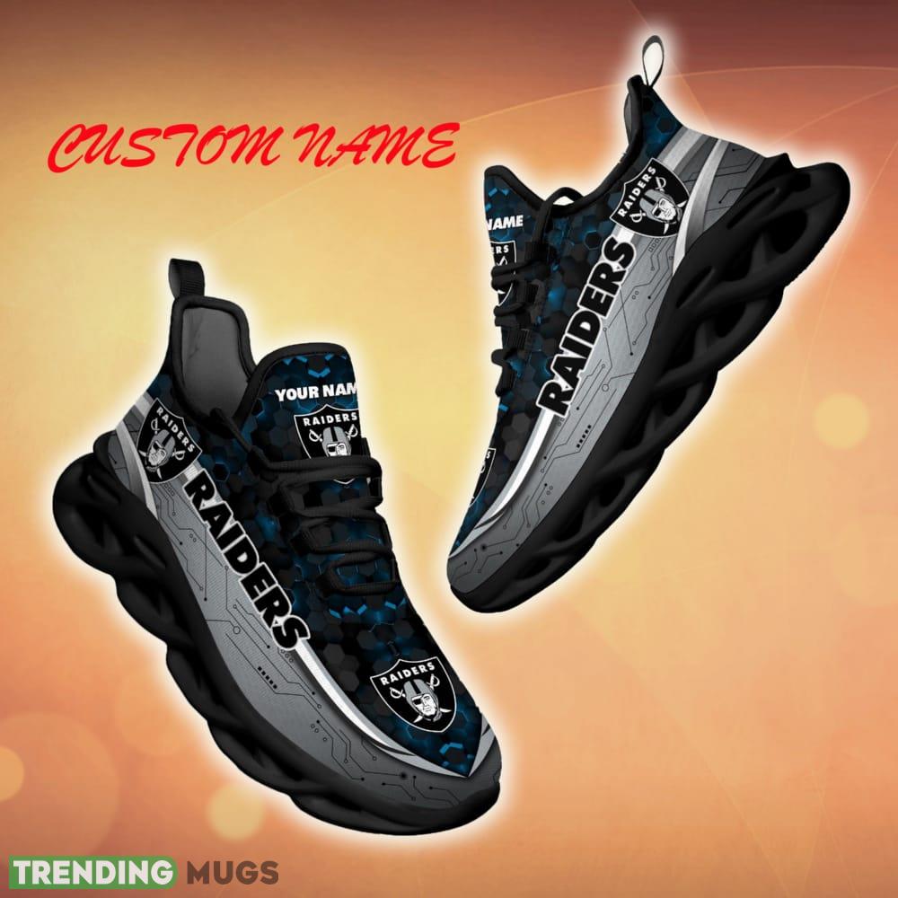 Custom Name Oakland Raiders Football Team Team Chunky Sneakers For Fans Gift New Max Soul Shoes Max Soul Custom Name Oakland Raiders Football Team Team Chunky Sneakers For Fans Gift New Max Soul Shoes Max Soul