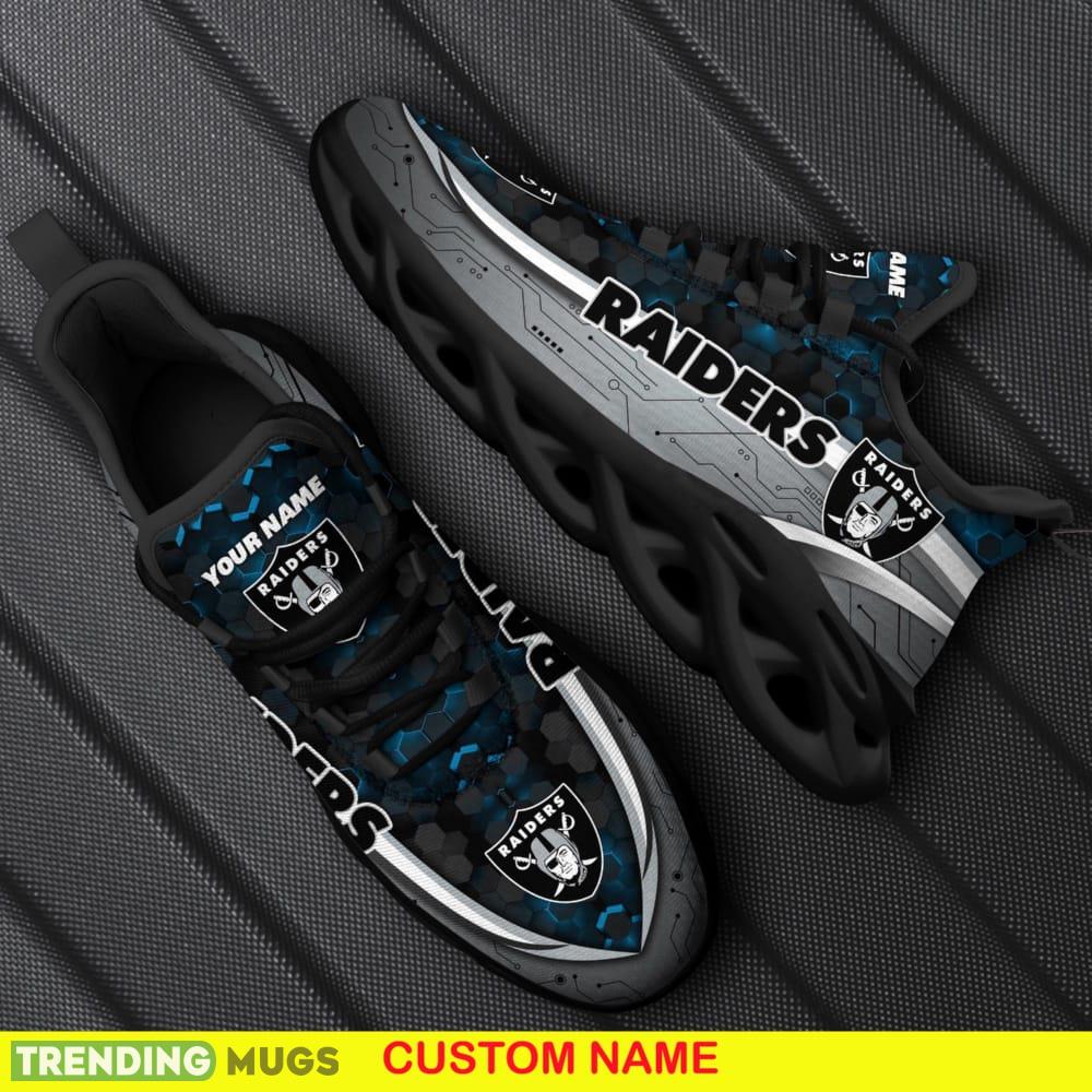 Custom Name Oakland Raiders Football Team Team Chunky Sneakers For Fans Gift New Max Soul Shoes - Oakland Raiders Football Team Max Soul Shoes Custom Your Name_1 Custom Name Oakland Raiders Football Team Team Chunky Sneakers For Fans Gift New Max Soul Shoes - Oakland Raiders Football Team Max Soul Shoes Custom Your Name_1