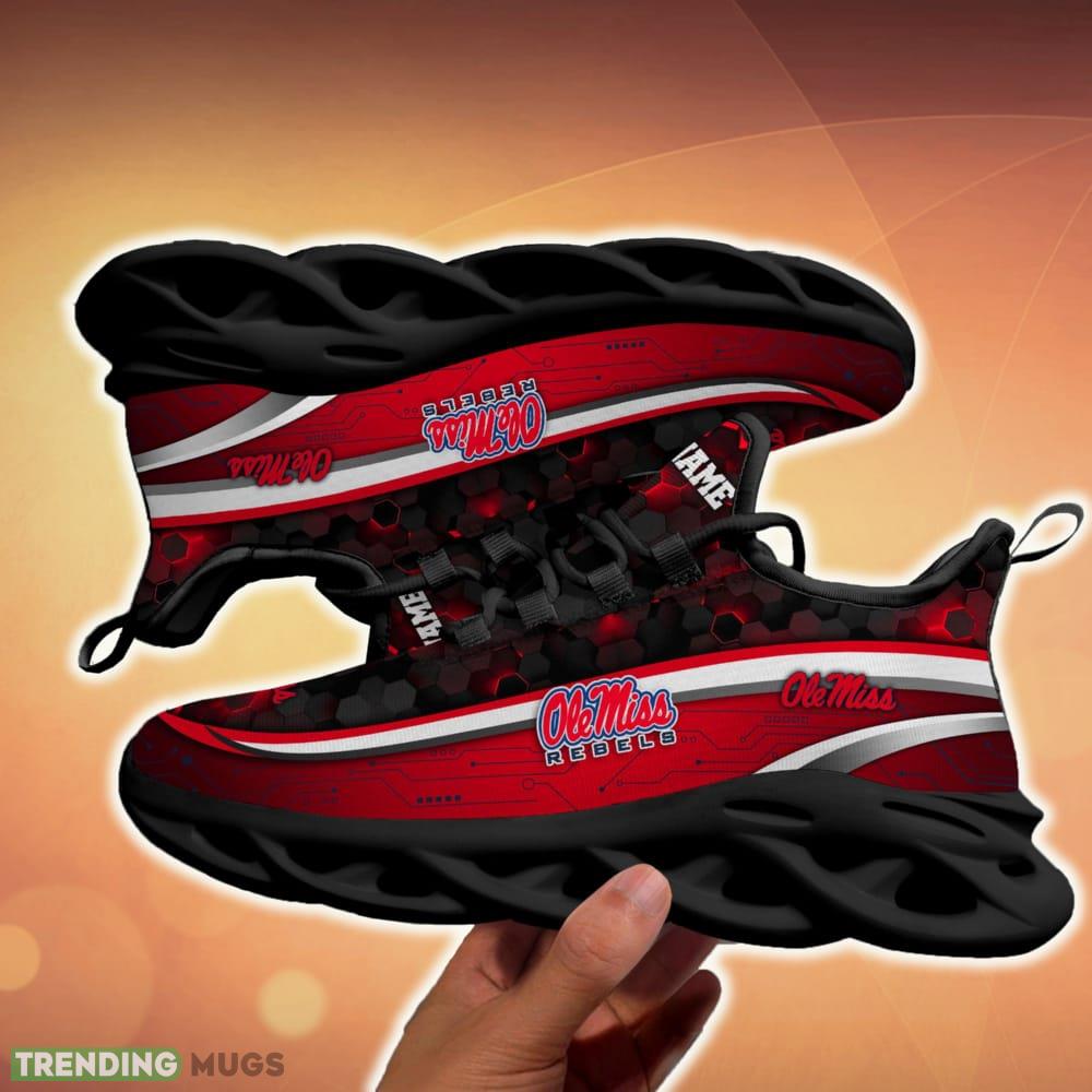 Custom Name Ole Miss Rebels Black Team Chunky Sneakers For Fans Gift New Max Soul Shoes Max Soul Custom Name Ole Miss Rebels Black Team Chunky Sneakers For Fans Gift New Max Soul Shoes Max Soul