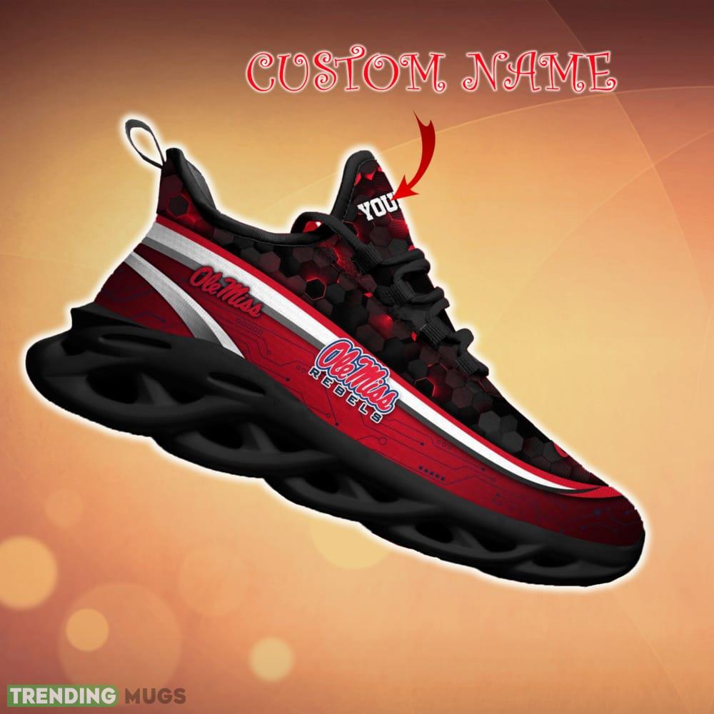 Custom Name Ole Miss Rebels Black Team Chunky Sneakers For Fans Gift New Max Soul Shoes Max Soul Custom Name Ole Miss Rebels Black Team Chunky Sneakers For Fans Gift New Max Soul Shoes Max Soul