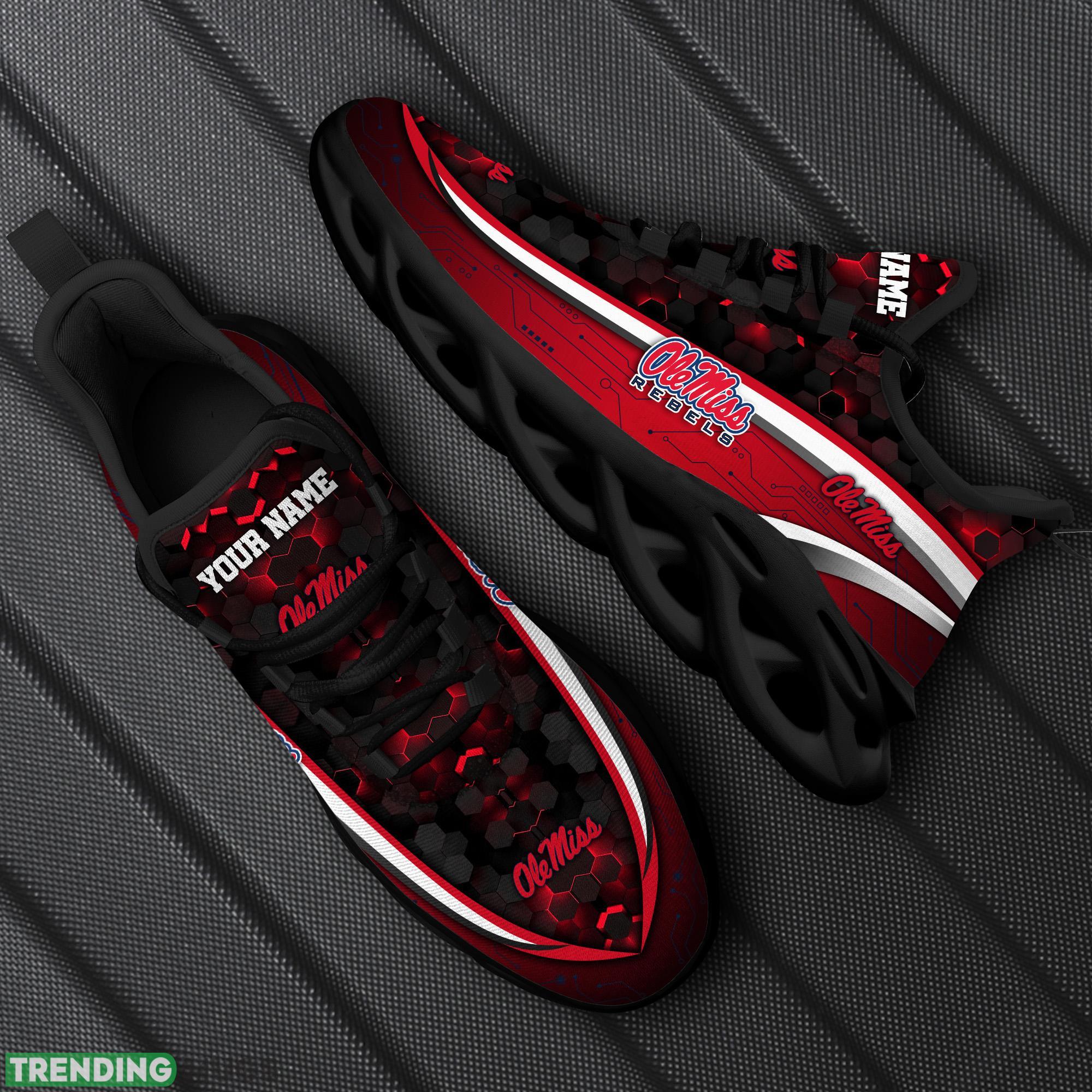 Custom Name Ole Miss Rebels Black Team Chunky Sneakers For Fans Gift New Max Soul Shoes - Ole Miss Rebels Black Max Soul Shoes Custom Your Name Sport Sneakers_1 Custom Name Ole Miss Rebels Black Team Chunky Sneakers For Fans Gift New Max Soul Shoes - Ole Miss Rebels Black Max Soul Shoes Custom Your Name Sport Sneakers_1