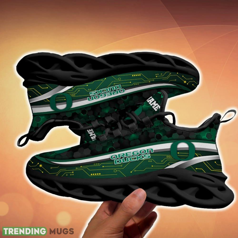Custom Name Oregon Ducks Black Team Chunky Sneakers For Fans Gift New Max Soul Shoes Max Soul Custom Name Oregon Ducks Black Team Chunky Sneakers For Fans Gift New Max Soul Shoes Max Soul
