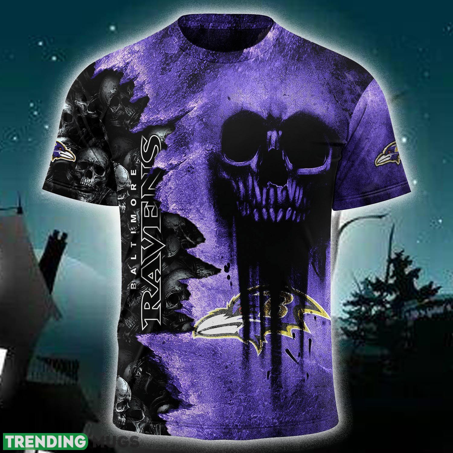 Custom Number And Name Baltimore Ravens NFL Skull Christmas Fans 3D T Shirt For Men And Women Gift - Baltimore Ravens-NFL Halloween Cemetery Skull Jersey LIMITED EDITION-SP09082321ID02_4 Custom Number And Name Baltimore Ravens NFL Skull Christmas Fans 3D T Shirt For Men And Women Gift - Baltimore Ravens-NFL Halloween Cemetery Skull Jersey LIMITED EDITION-SP09082321ID02_4