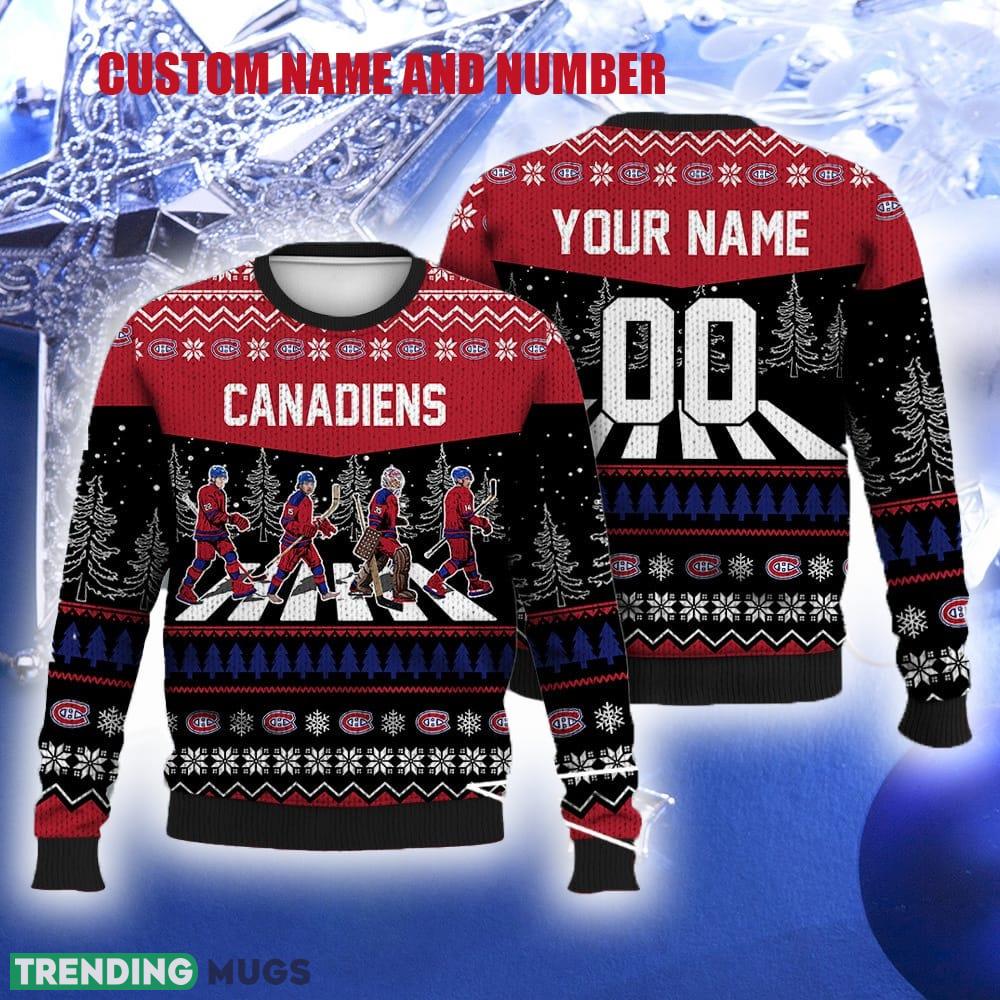 Custom Number And Name Canadiens Walking Abbey Road Ugly Christmas Sweater Ice Hockey Fans Gift Familys - Custom Number And Name Canadiens Walking Abbey Road Ugly Christmas Sweater Ice Hockey Fans Gift Familys Custom Number And Name Canadiens Walking Abbey Road Ugly Christmas Sweater Ice Hockey Fans Gift Familys - Custom Number And Name Canadiens Walking Abbey Road Ugly Christmas Sweater Ice Hockey Fans Gift Familys
