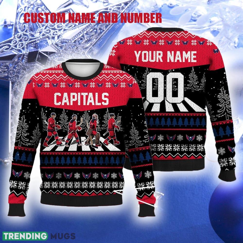 Custom Number And Name Capitals Walking Abbey Road Ugly Christmas Sweater Ice Hockey Fans Gift Familys - Custom Number And Name Capitals Walking Abbey Road Ugly Christmas Sweater Ice Hockey Fans Gift Familys Custom Number And Name Capitals Walking Abbey Road Ugly Christmas Sweater Ice Hockey Fans Gift Familys - Custom Number And Name Capitals Walking Abbey Road Ugly Christmas Sweater Ice Hockey Fans Gift Familys