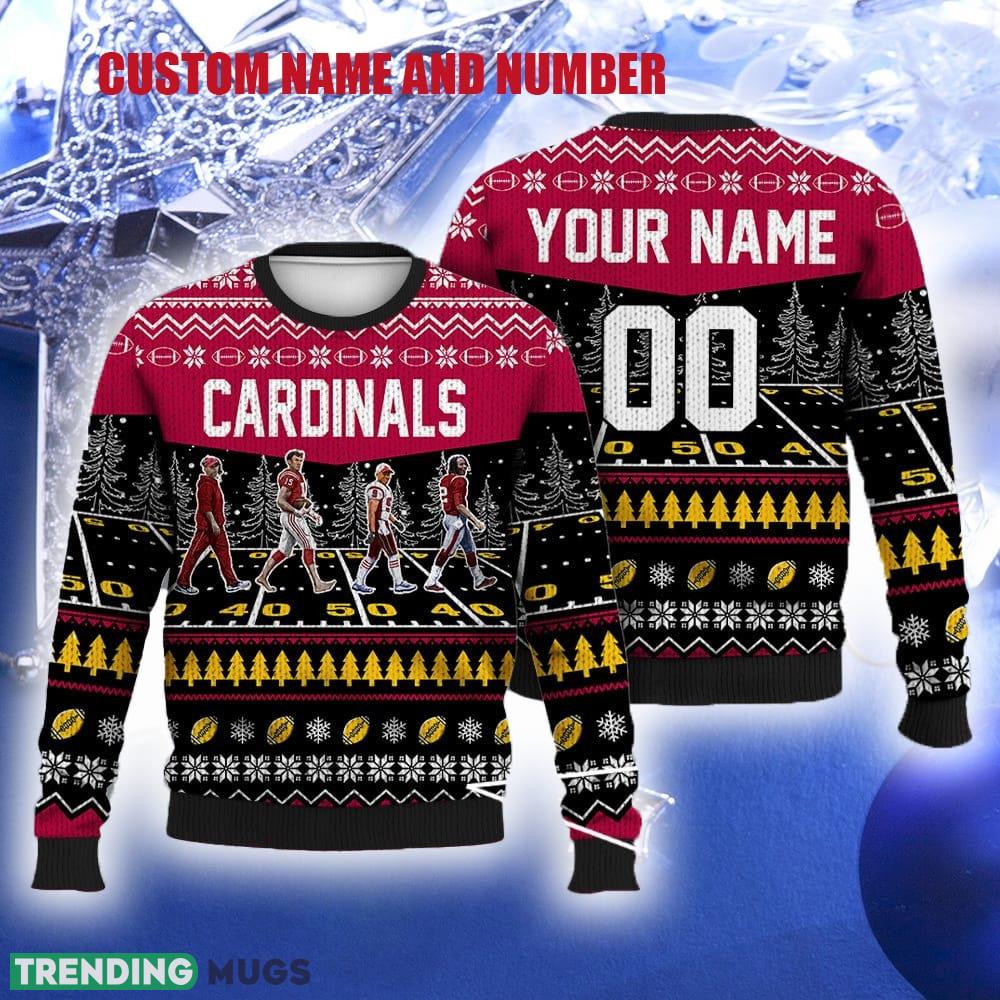 Custom Number And Name Cardinals Walking Abbey Road Ugly Christmas Sweater Football Fans Gift Familys - Custom Number And Name Cardinals Walking Abbey Road Ugly Christmas Sweater Football Fans Gift Familys Custom Number And Name Cardinals Walking Abbey Road Ugly Christmas Sweater Football Fans Gift Familys - Custom Number And Name Cardinals Walking Abbey Road Ugly Christmas Sweater Football Fans Gift Familys