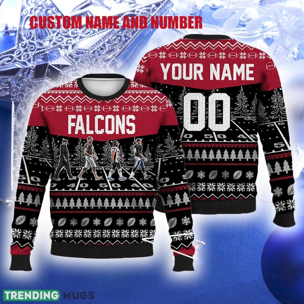 Custom Number And Name Falcons Walking Abbey Road Ugly Christmas Sweater Football Fans Gift Familys - Custom Number And Name Falcons Walking Abbey Road Ugly Christmas Sweater Football Fans Gift Familys Custom Number And Name Falcons Walking Abbey Road Ugly Christmas Sweater Football Fans Gift Familys - Custom Number And Name Falcons Walking Abbey Road Ugly Christmas Sweater Football Fans Gift Familys